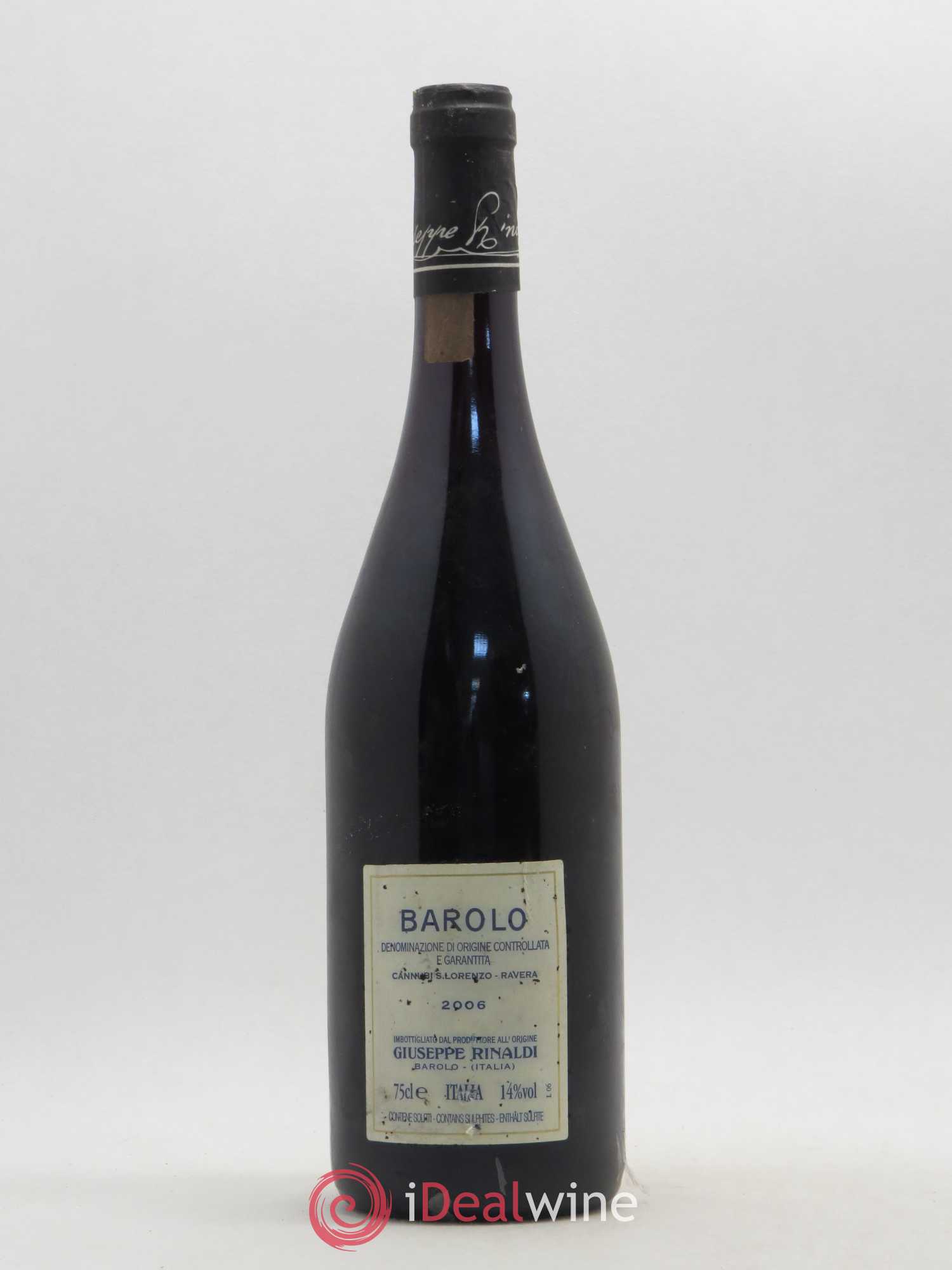 Barolo DOCG Cannubi San Lorenzo Ravera Giuseppe Rinaldi 2006 - Lot of 1 bottle - 1