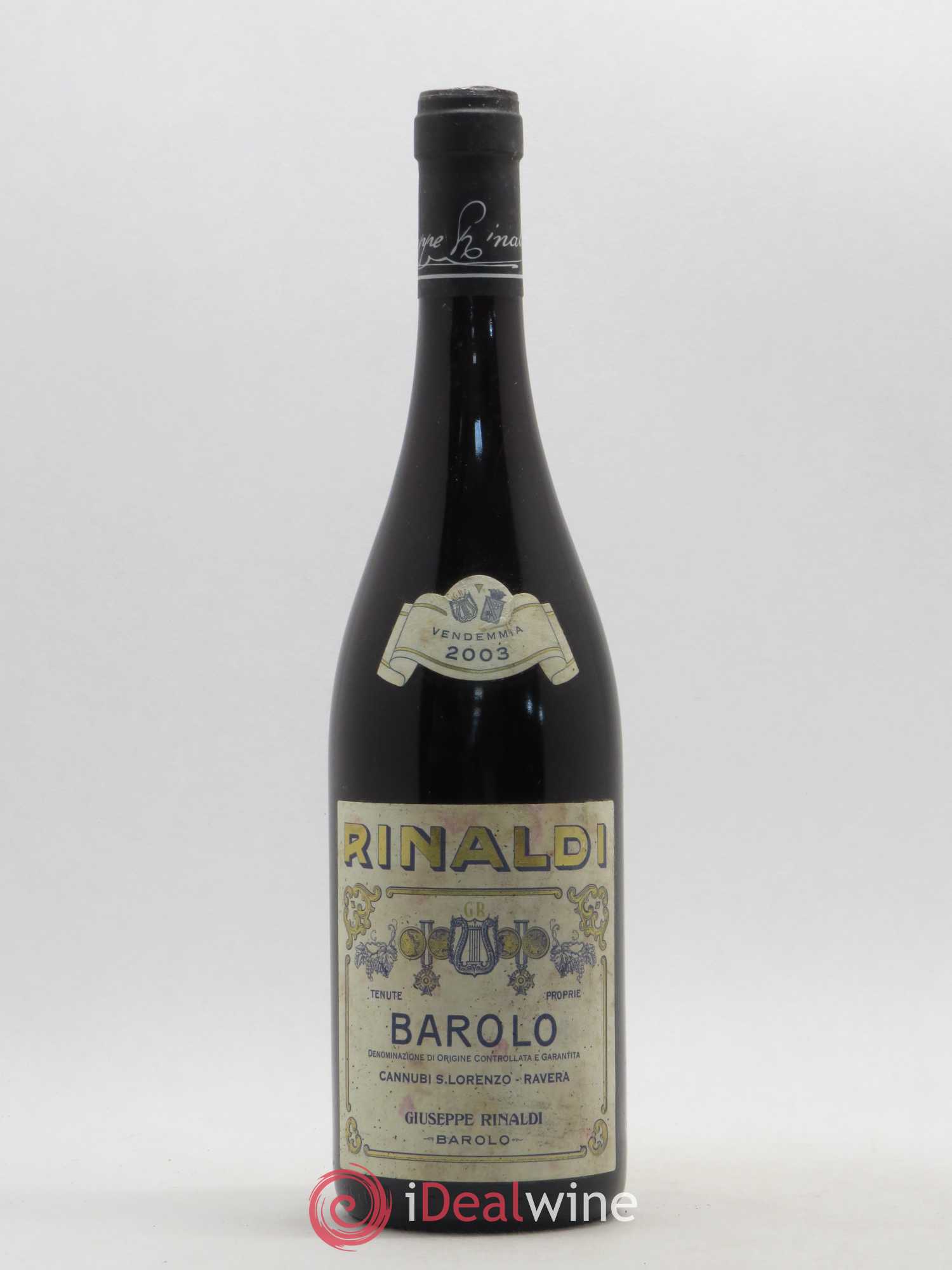Barolo DOCG Cannubi San Lorenzo Ravera Giuseppe Rinaldi 2003 - Posten von 1 Flasche - 0