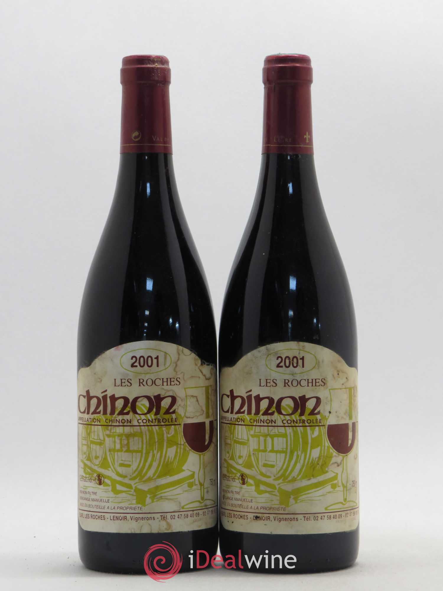 Chinon Les Roches Lenoir (Domaine) 2001 - Lot de 2 bouteilles - 0
