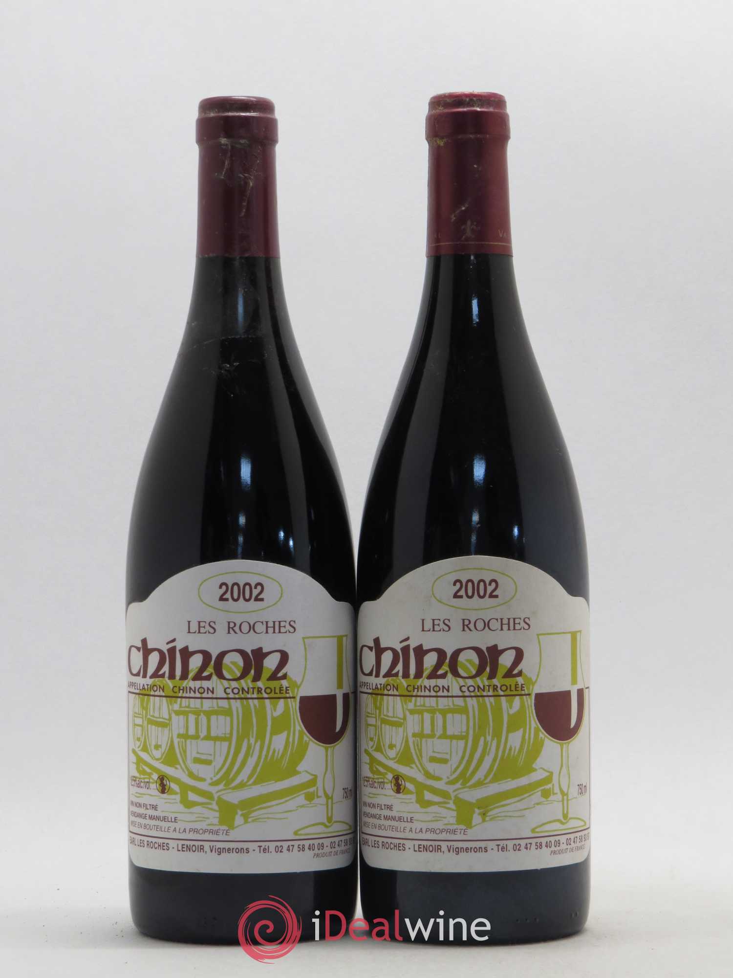 Chinon Les Roches Lenoir (Domaine) 2002 - Lot de 2 bouteilles - 0