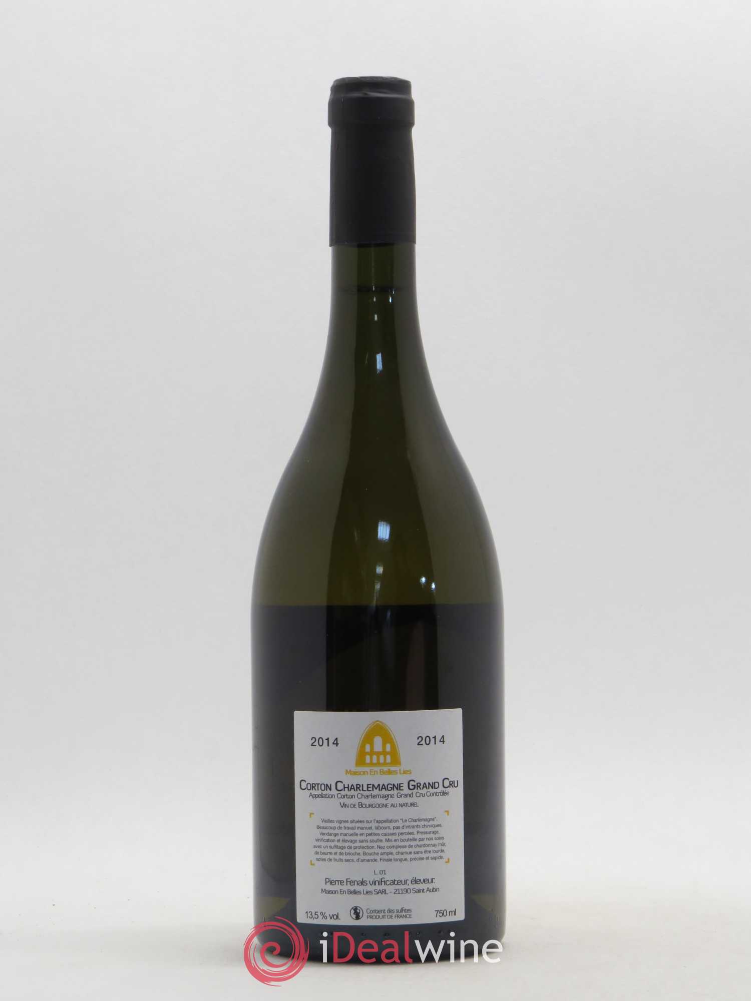 Corton-Charlemagne Grand Cru Maison En Belles Lies 2014 - Lot de 1 bouteille - 1