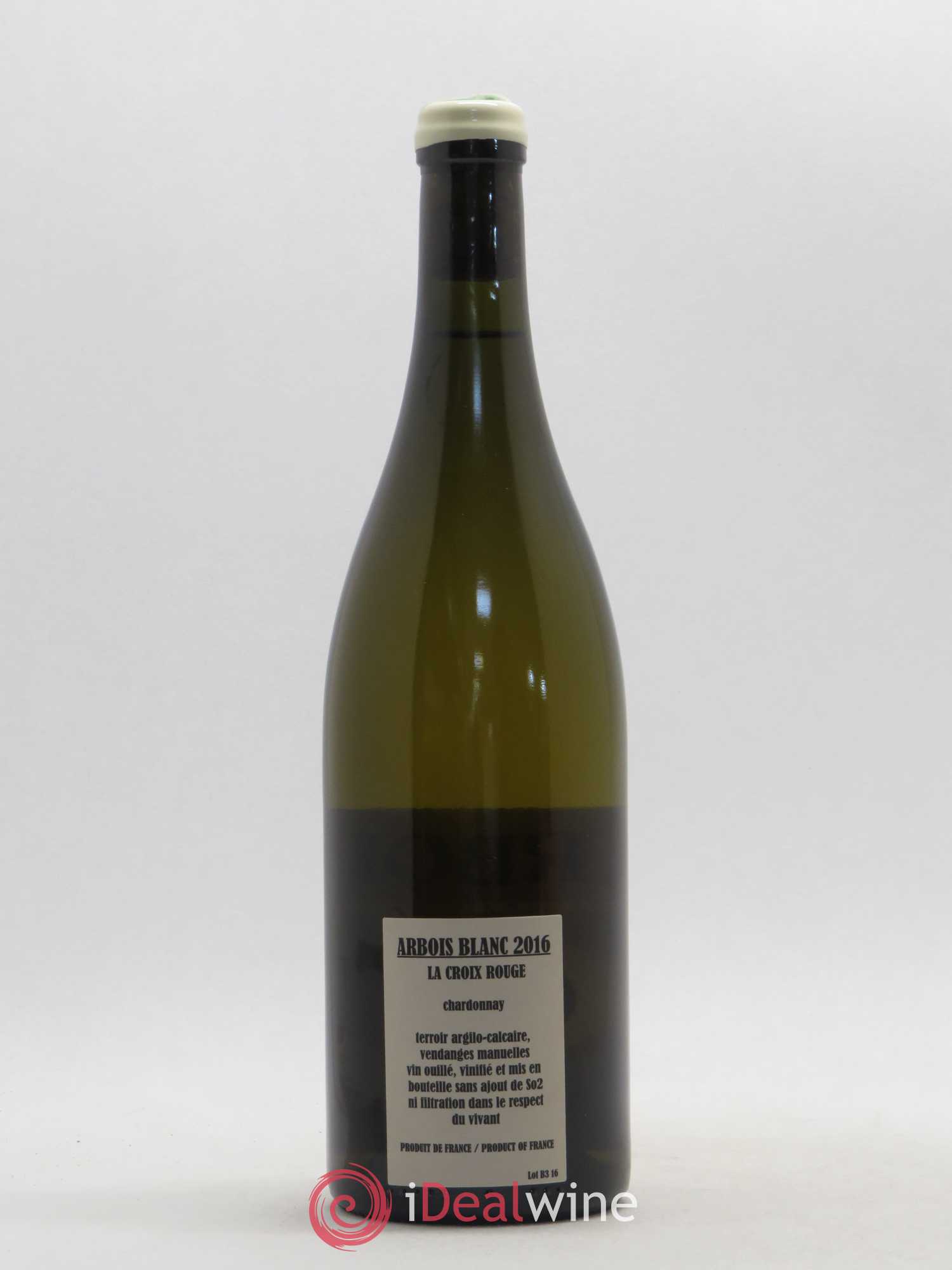 Arbois Chardonnay La Croix Rouge Adeline Houillon & Renaud Bruyère 2016 - Lot de 1 bouteille - 1