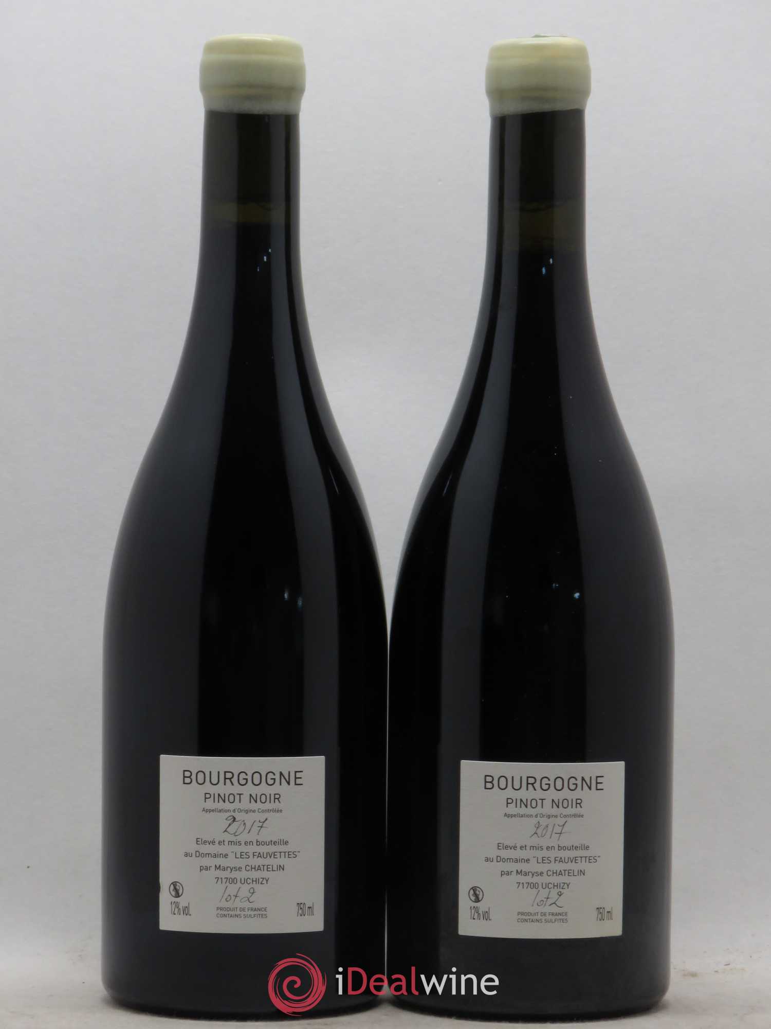 Bourgogne De l'Aube à l'Aube Lot 2 Domaine des Fauvettes - Maryse Chatelin 2017 - Posten von 2 Flaschen - 1