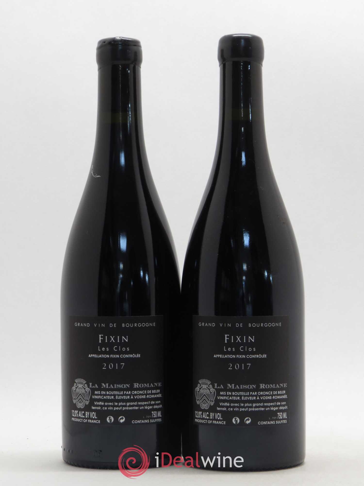 Fixin Les Clos La Maison Romane 2017 - Posten von 2 Flaschen - 1