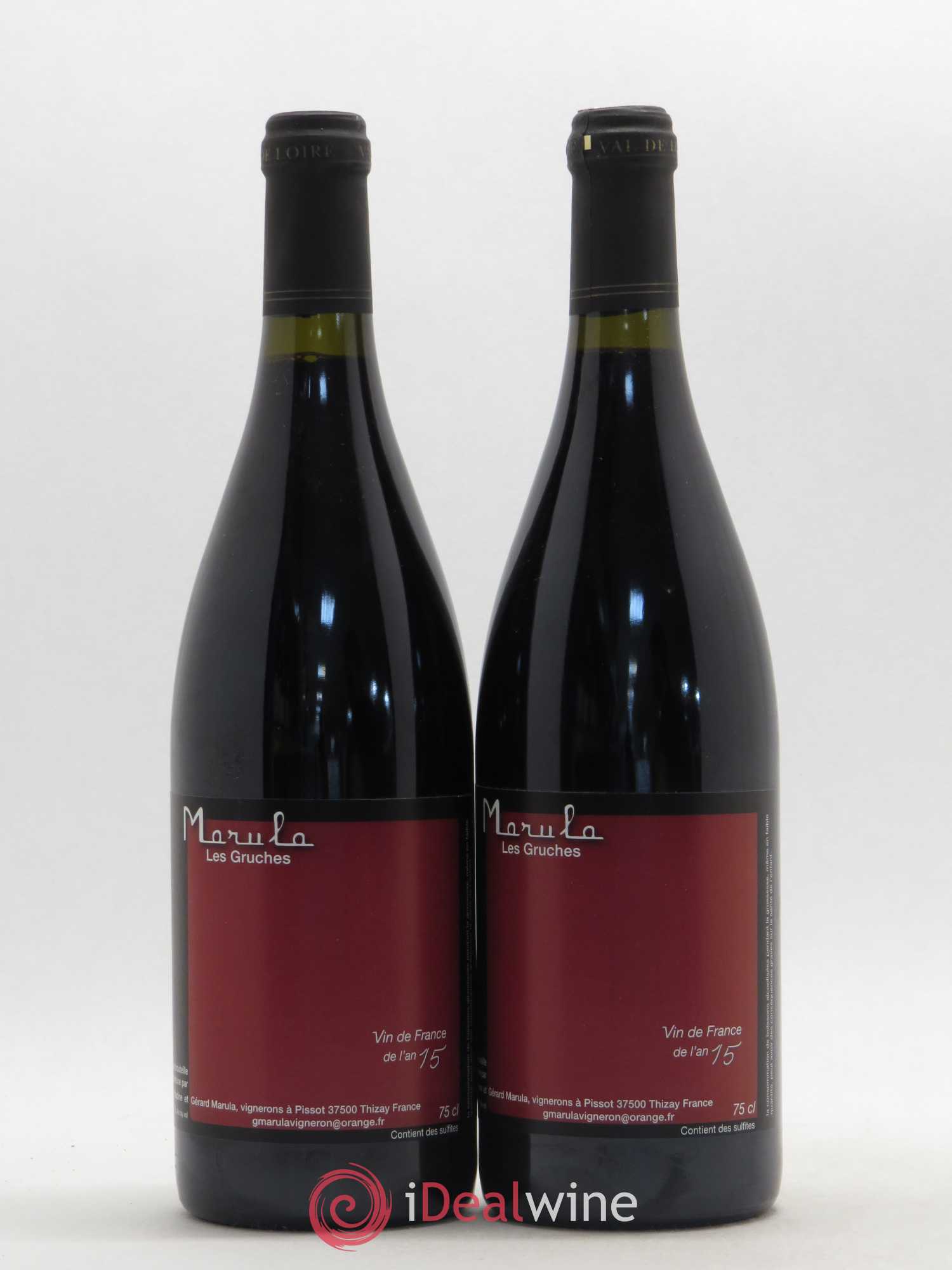 Vin de France Les Gruches Domaine Marula 2015 - Posten von 2 Flaschen - 0