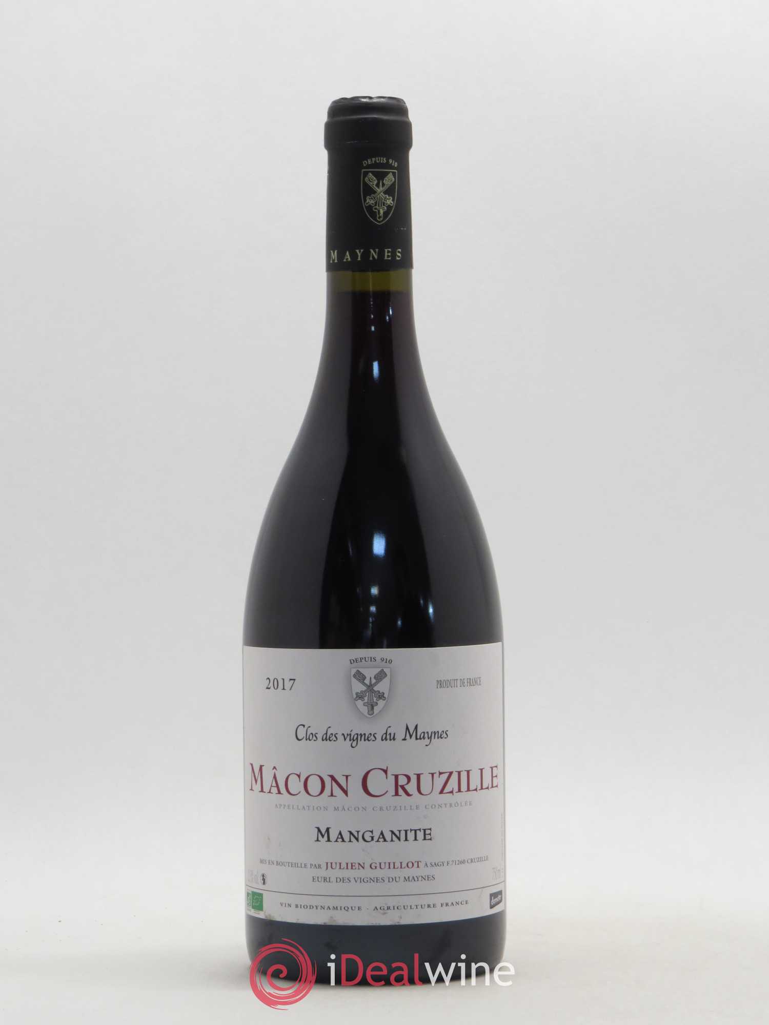Mâcon Cruzille Manganite Clos des Vignes du Mayne - Julien Guillot 2017 - Posten von 1 Flasche - 0