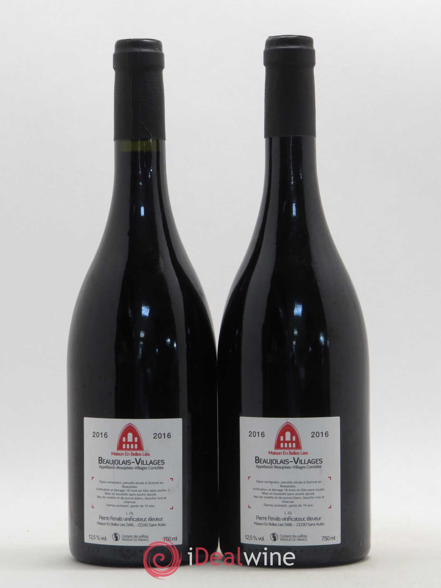Beaujolais Villages Maison En Belles Lies 2016 - Lot de 2 bouteilles - 1