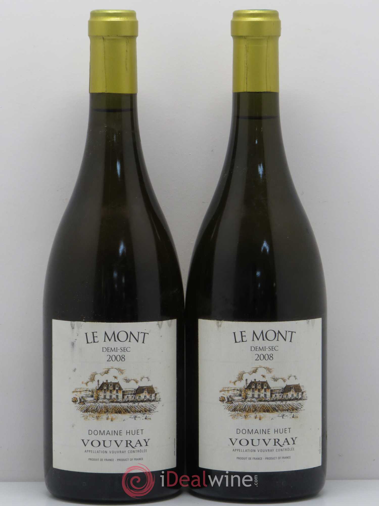 Vouvray Le Mont Demi-Sec Domaine Huet 2008 - Lot de 2 bouteilles - 0