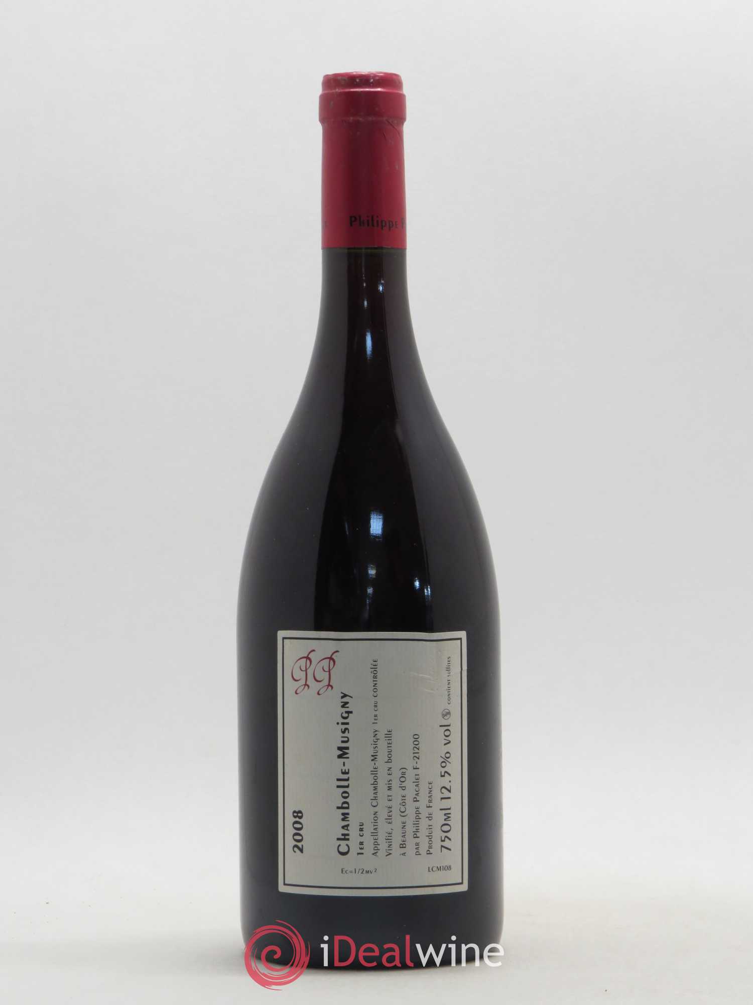 Chambolle-Musigny 1er Cru Philippe Pacalet 2008 - Lot de 1 bouteille - 1