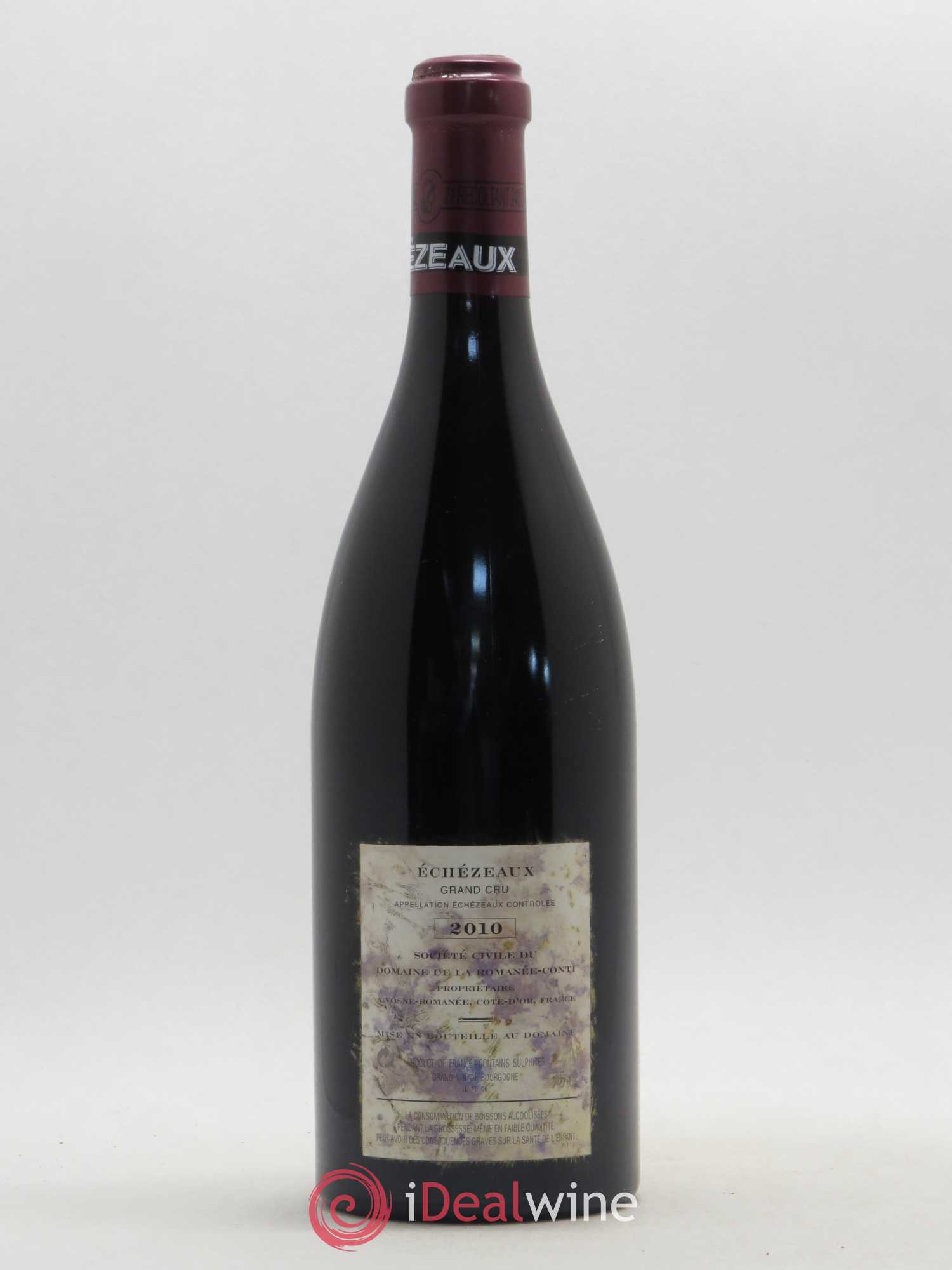 Echezeaux Grand Cru Domaine de la Romanée-Conti 2010 - Lot de 1 bouteille - 1
