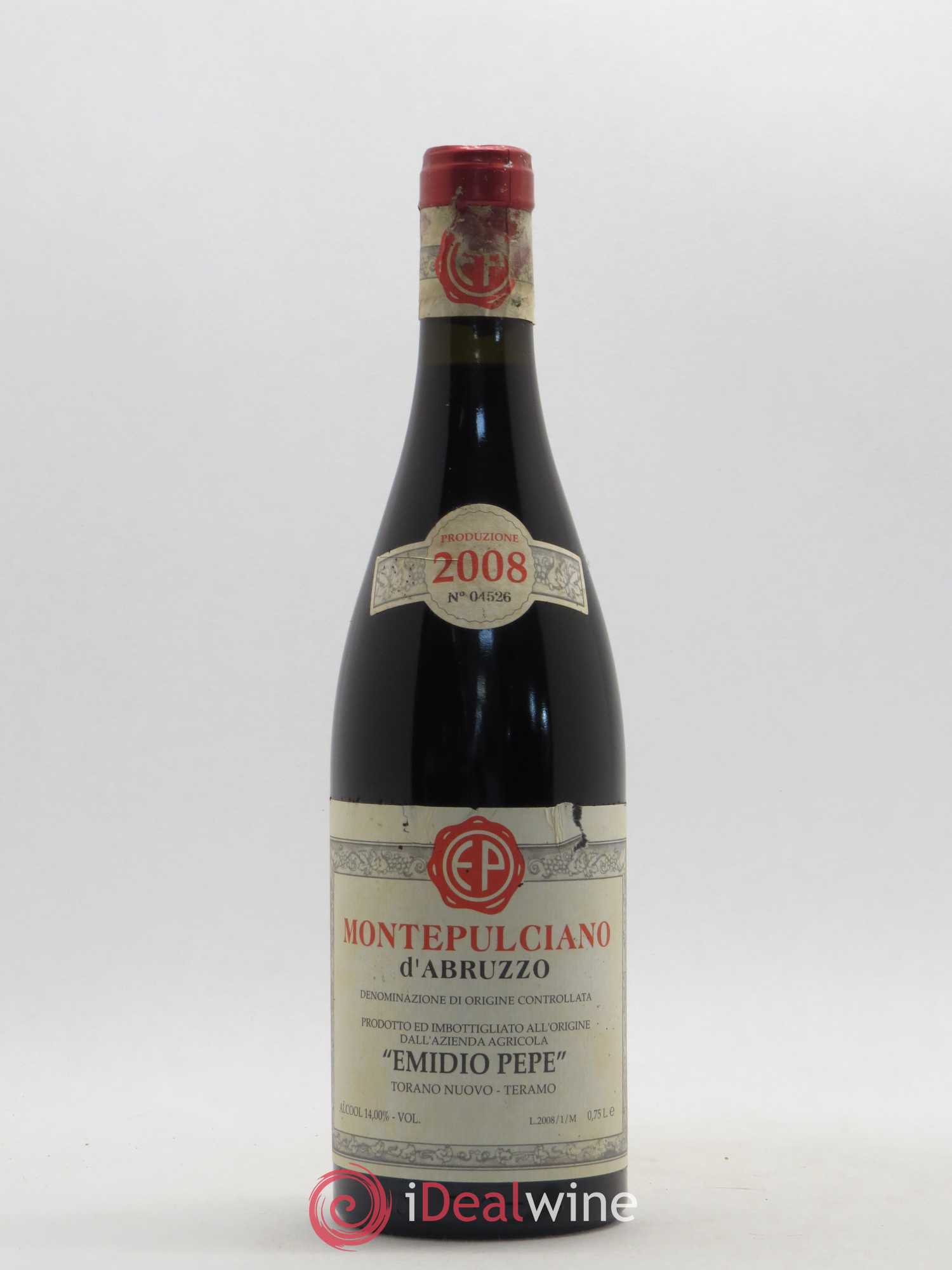 Montepulciano d'Abruzzo DOC Riserva Vecchie Viti Emidio Pepe 2008 - Lot de 1 bouteille - 0