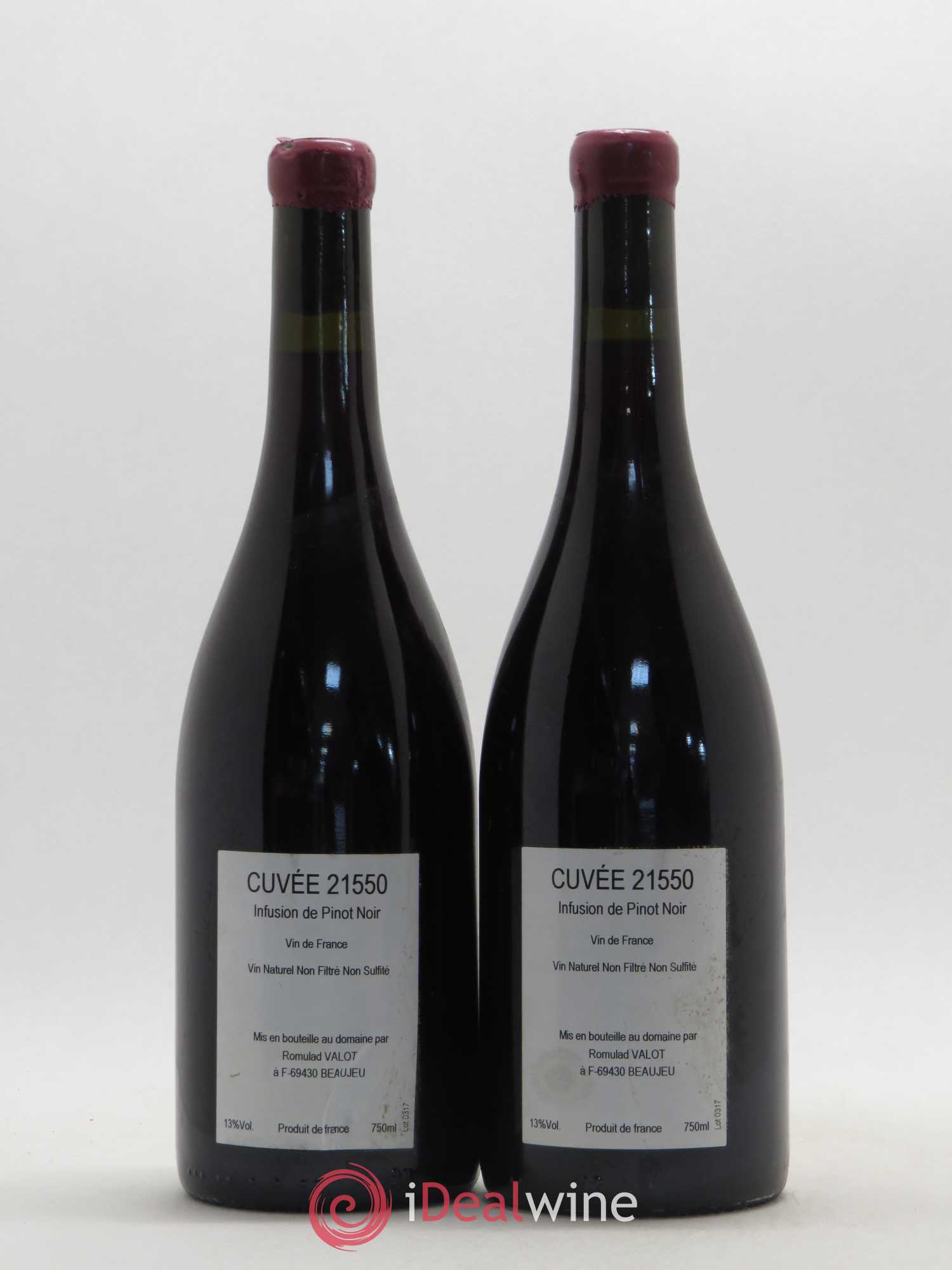 Vin de France Cuvée 21551 Domaine Romuald Valot 2016 - Posten von 2 Flaschen - 1