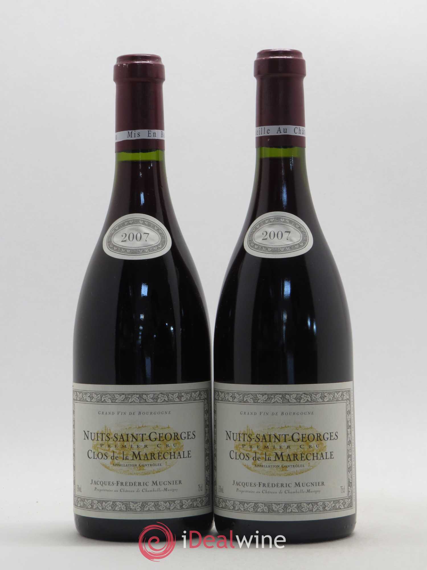 Nuits-Saint-Georges 1er Cru Clos de La Maréchale Jacques-Frédéric Mugnier 2007 - Lot de 2 bouteilles - 0
