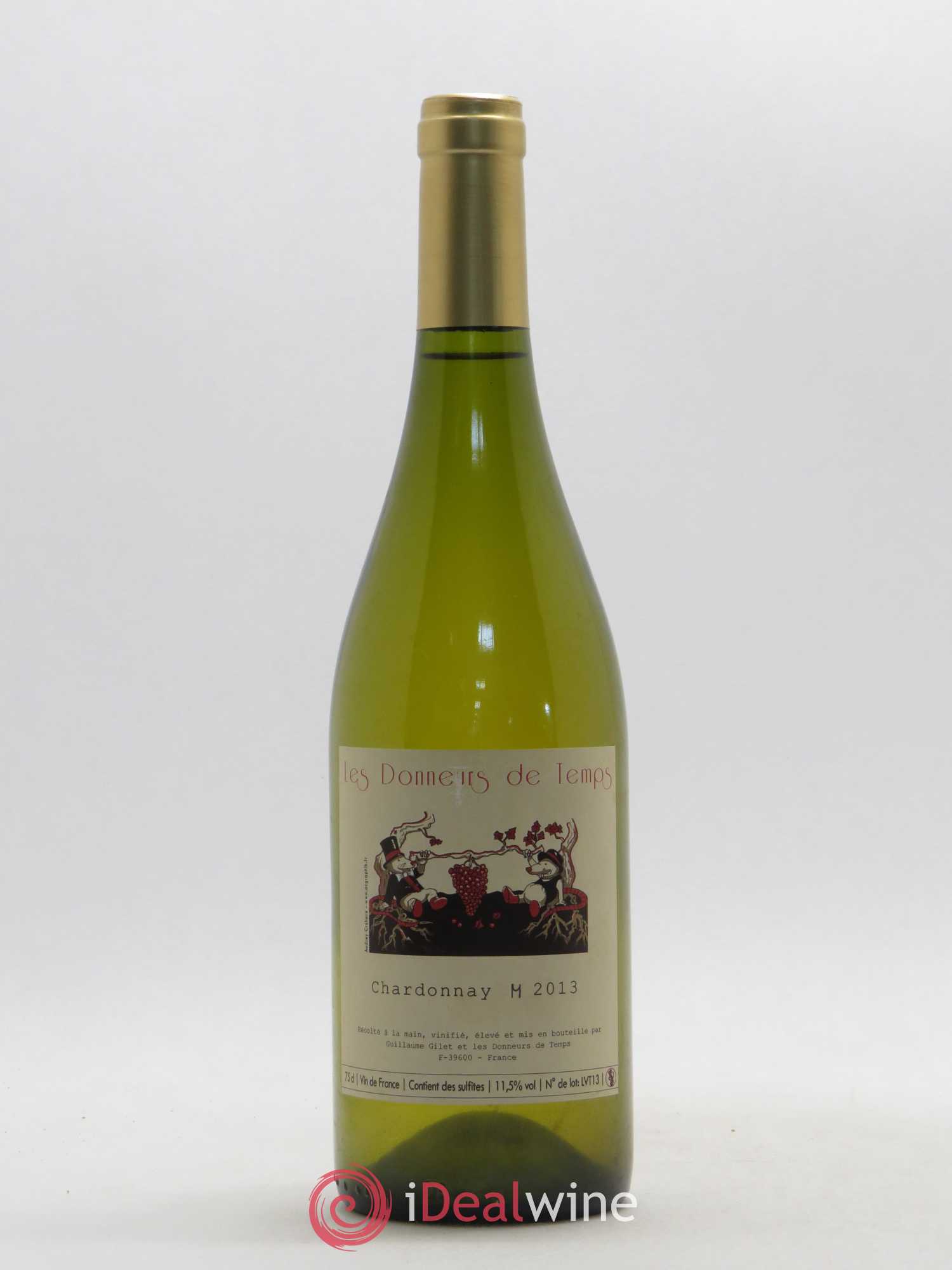Vin de France Chardonnay Mailloches Domaine des donneurs de temps 2013 - Posten von 1 Flasche - 0
