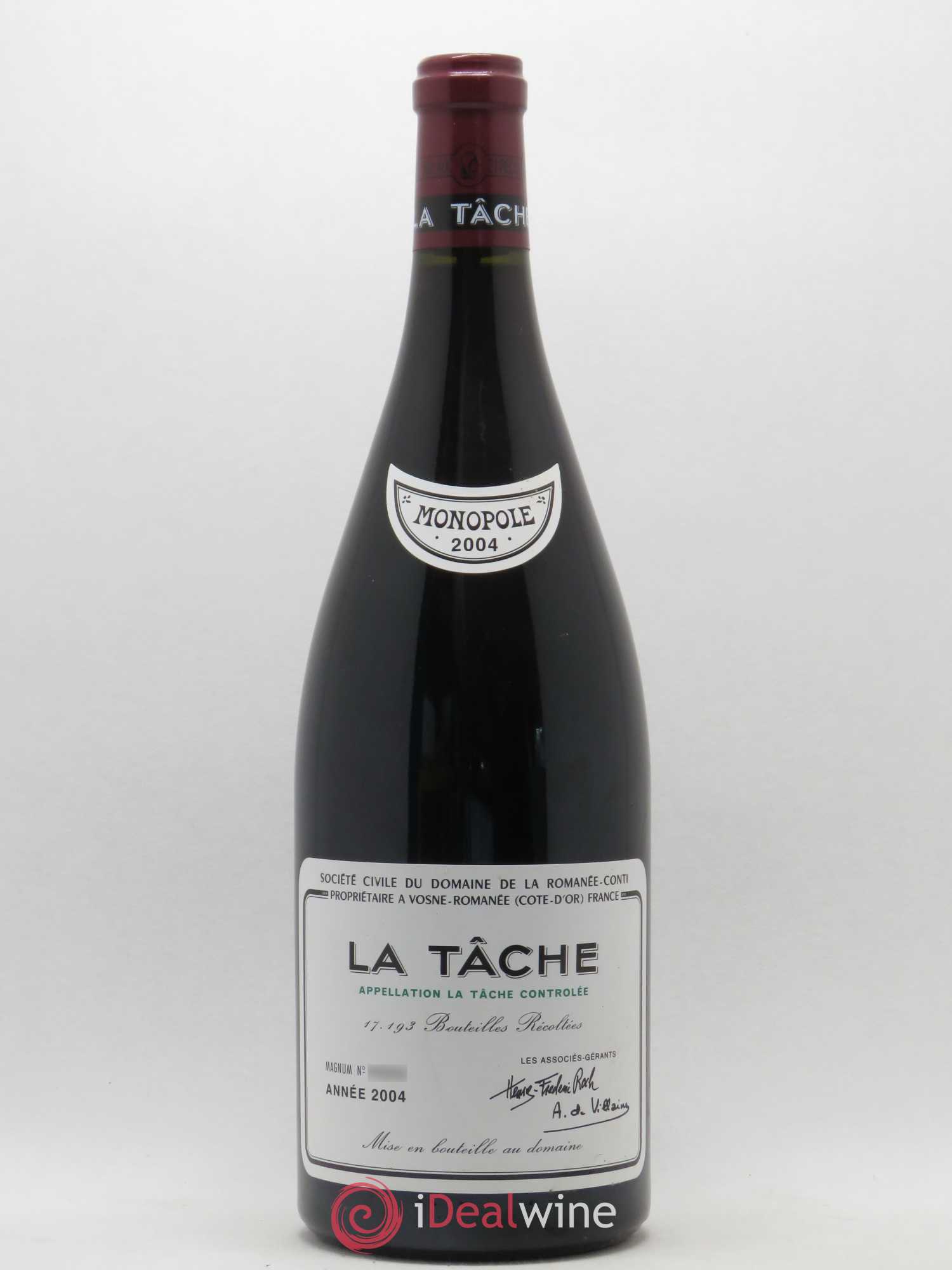 La Tâche Grand Cru Domaine de la Romanée-Conti 2004 - Lot de 1 magnum - 0