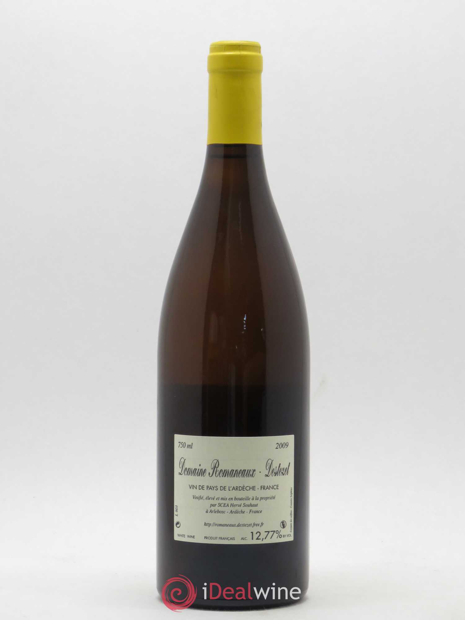 Ardèche (Vin de Pays) Hervé Souhaut - Domaine Romaneaux-Destezet 2009 - Lot de 1 bouteille - 1