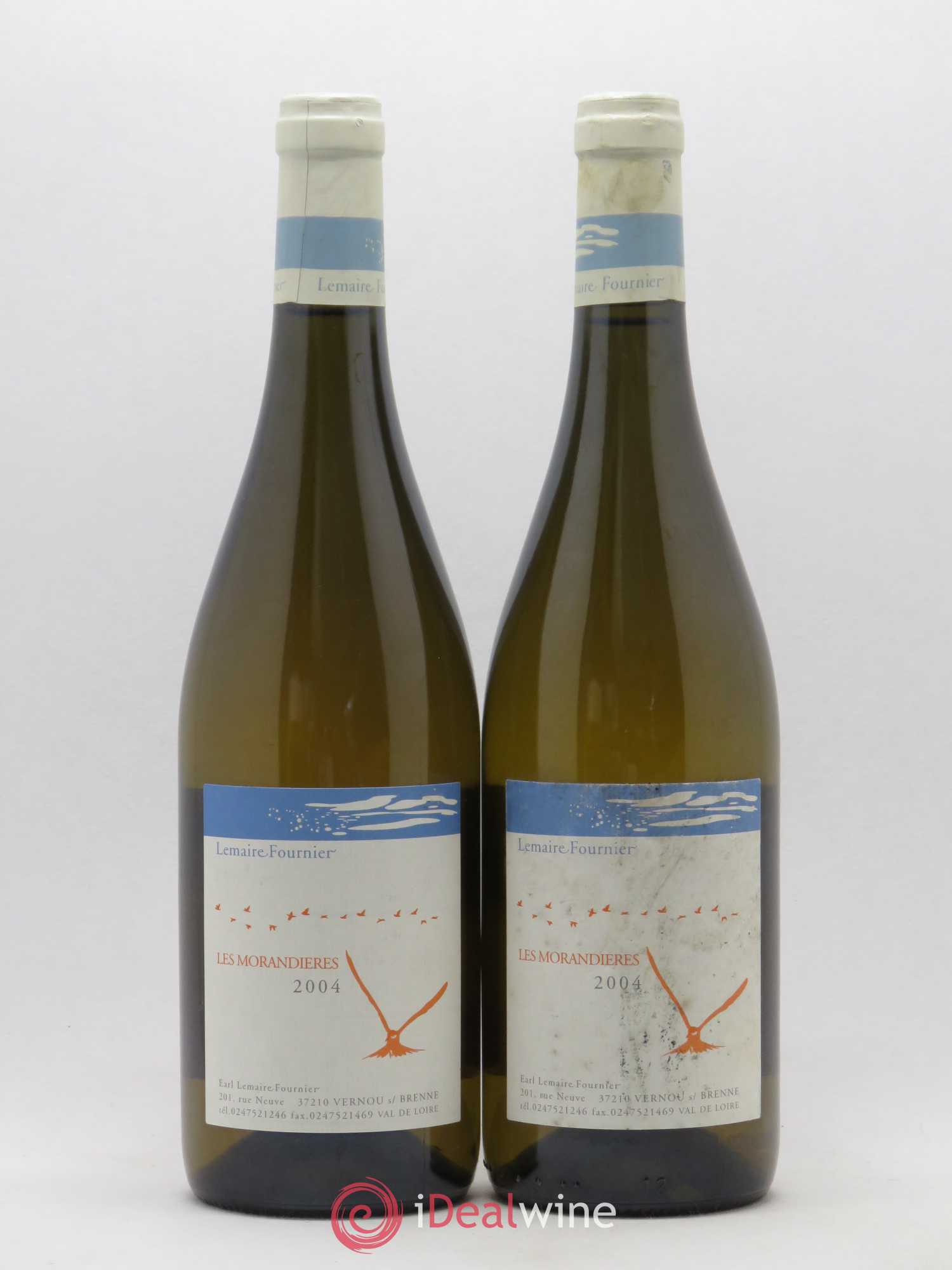 Vouvray Les Morandieres Domaine Lemaire Fournier 2004 - Posten von 2 Flaschen - 0