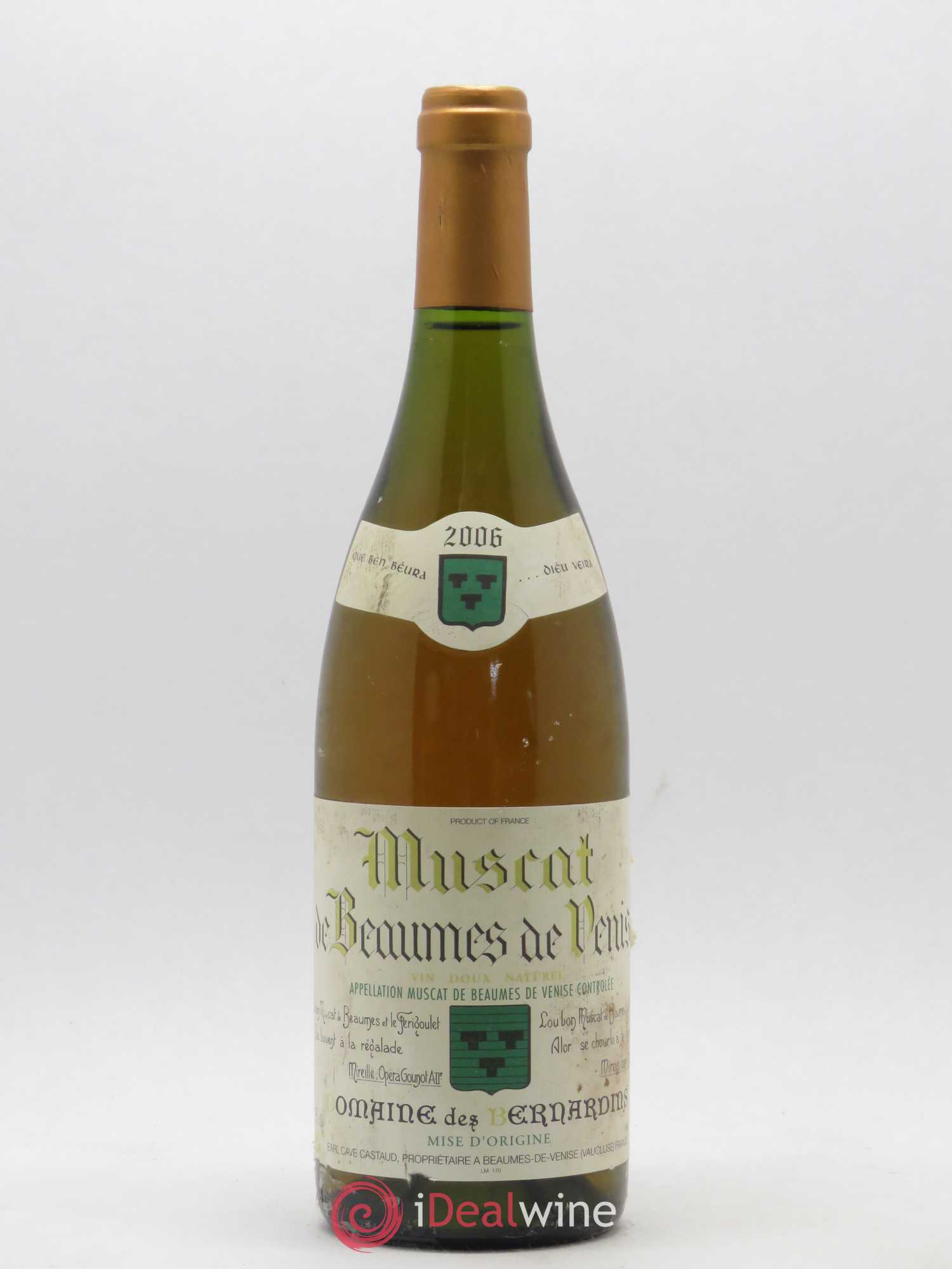 Muscat de Beaumes de Venise des Bernardins (Domaine) 2006 - Lotto di 1 bottiglia - 0