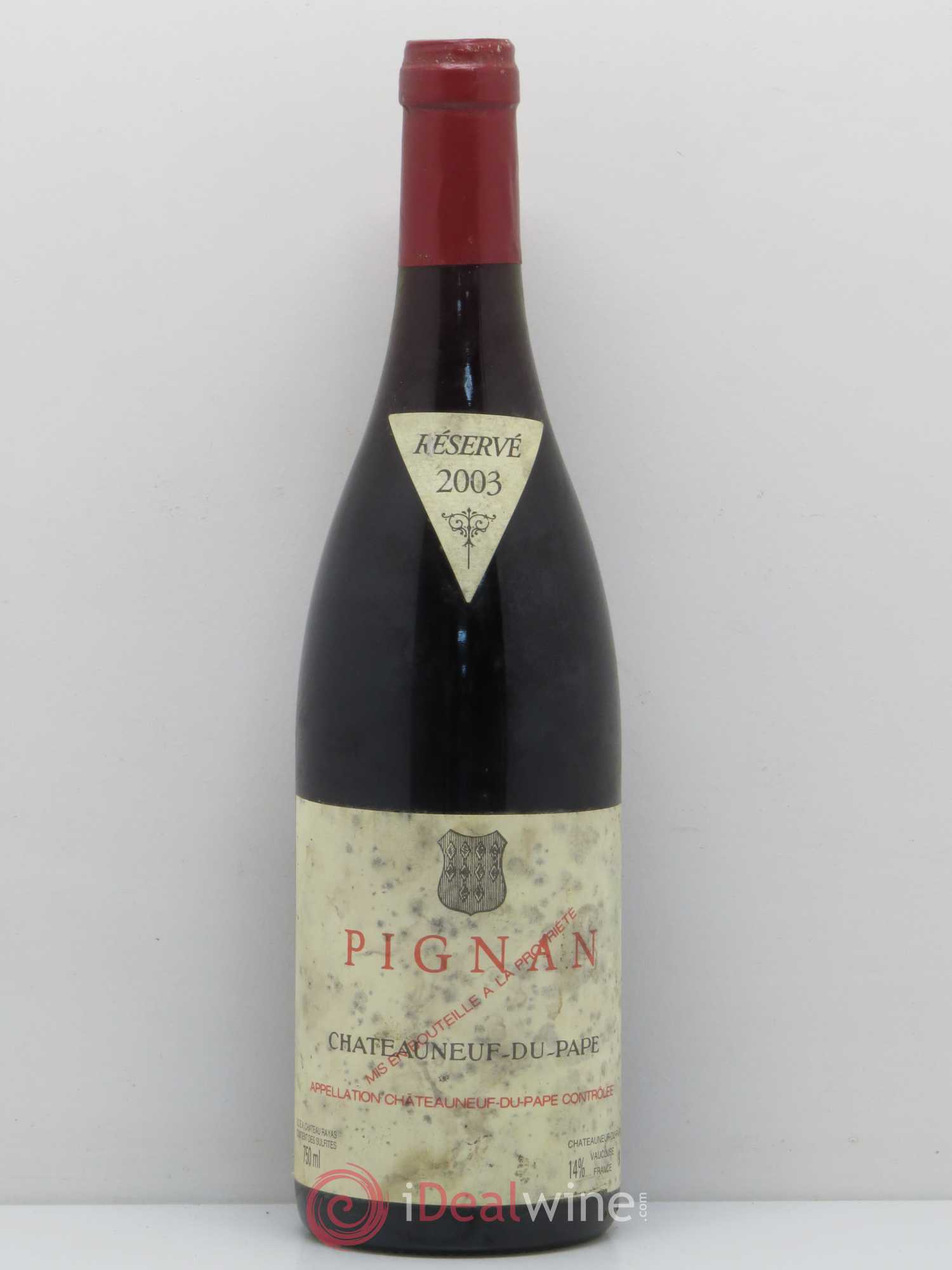 Châteauneuf-du-Pape Pignan Emmanuel Reynaud 2003 - Lot de 1 bouteille - 0