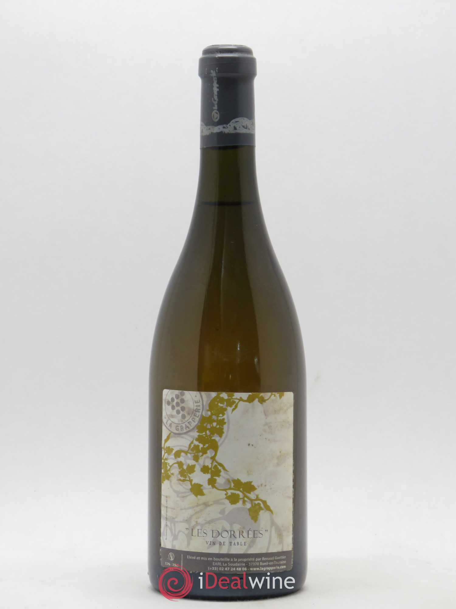 Vin de table Les Dorées Domaine La Grapperie 2007 - Posten von 1 Flasche - 0