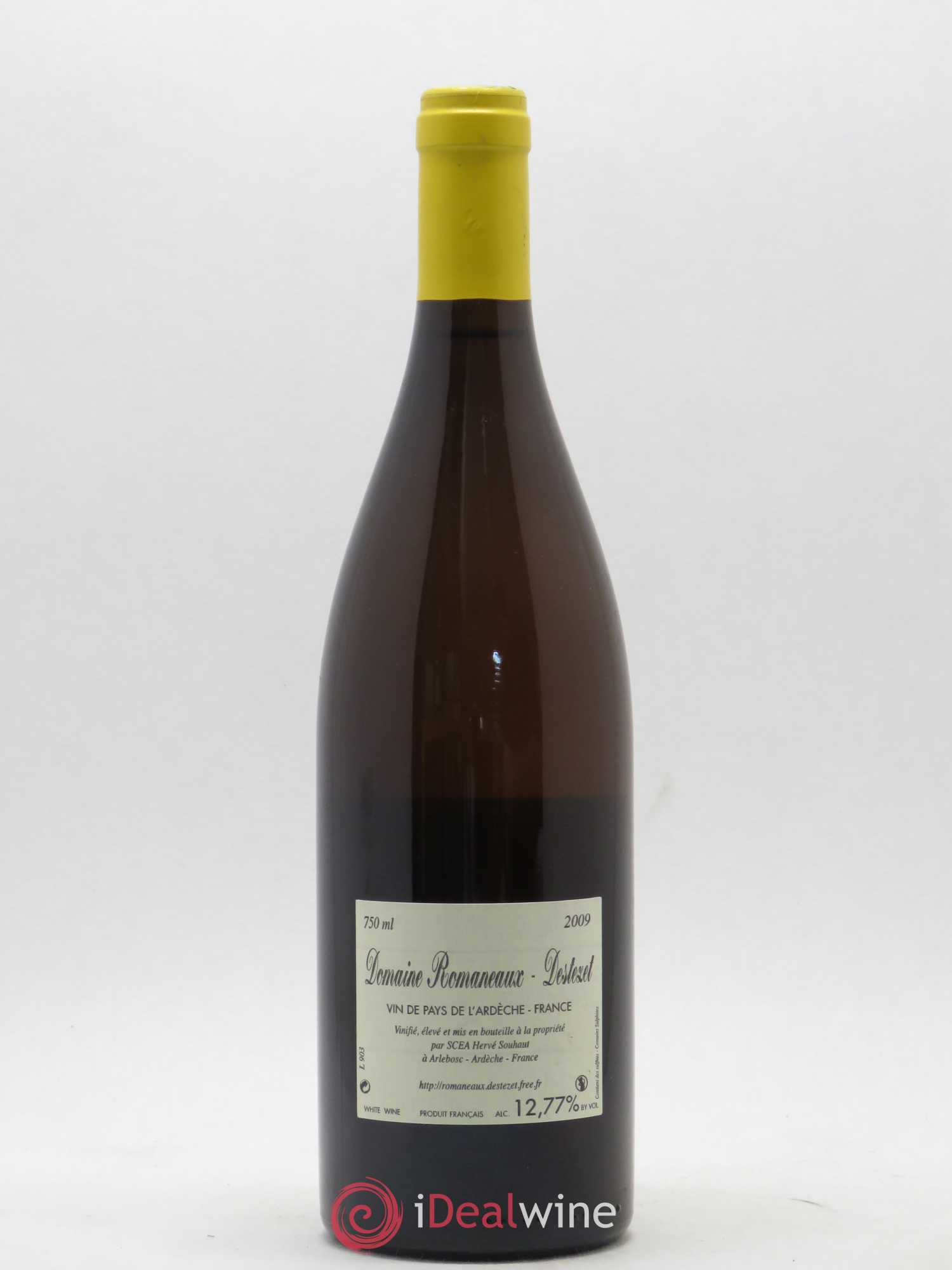 Ardèche (Vin de Pays) Hervé Souhaut - Domaine Romaneaux-Destezet 2009 - Lot de 1 bouteille - 1