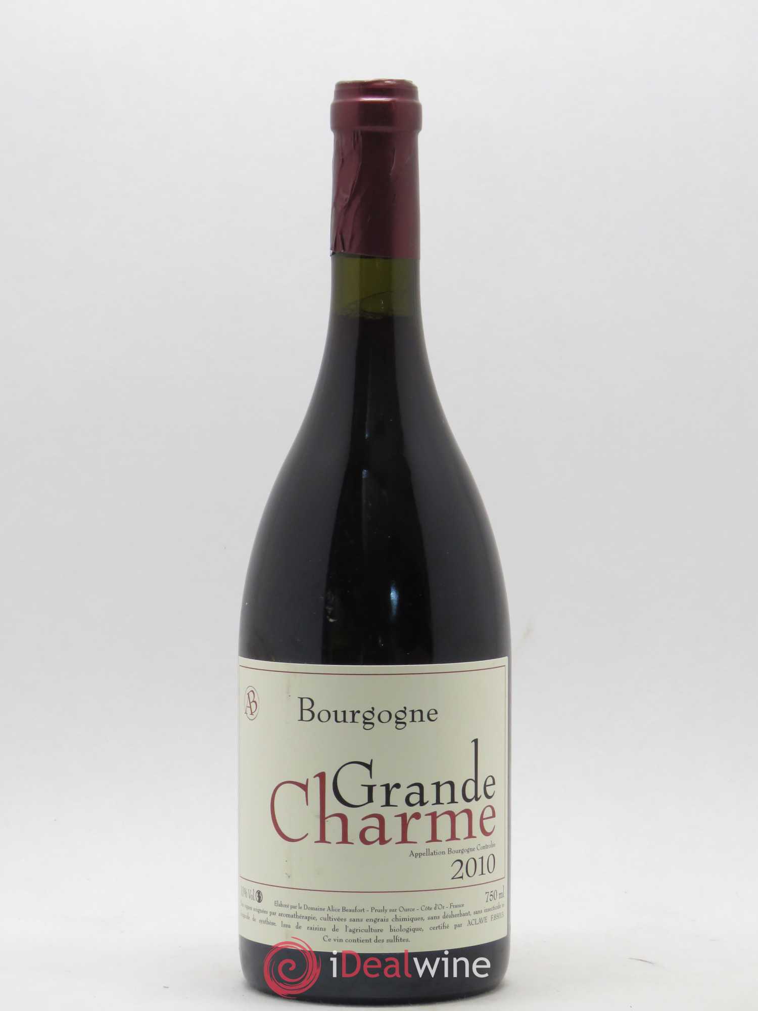 Bourgogne Grande Charme Domaine Alain Beaufort 2010 - Posten von 1 Flasche - 0