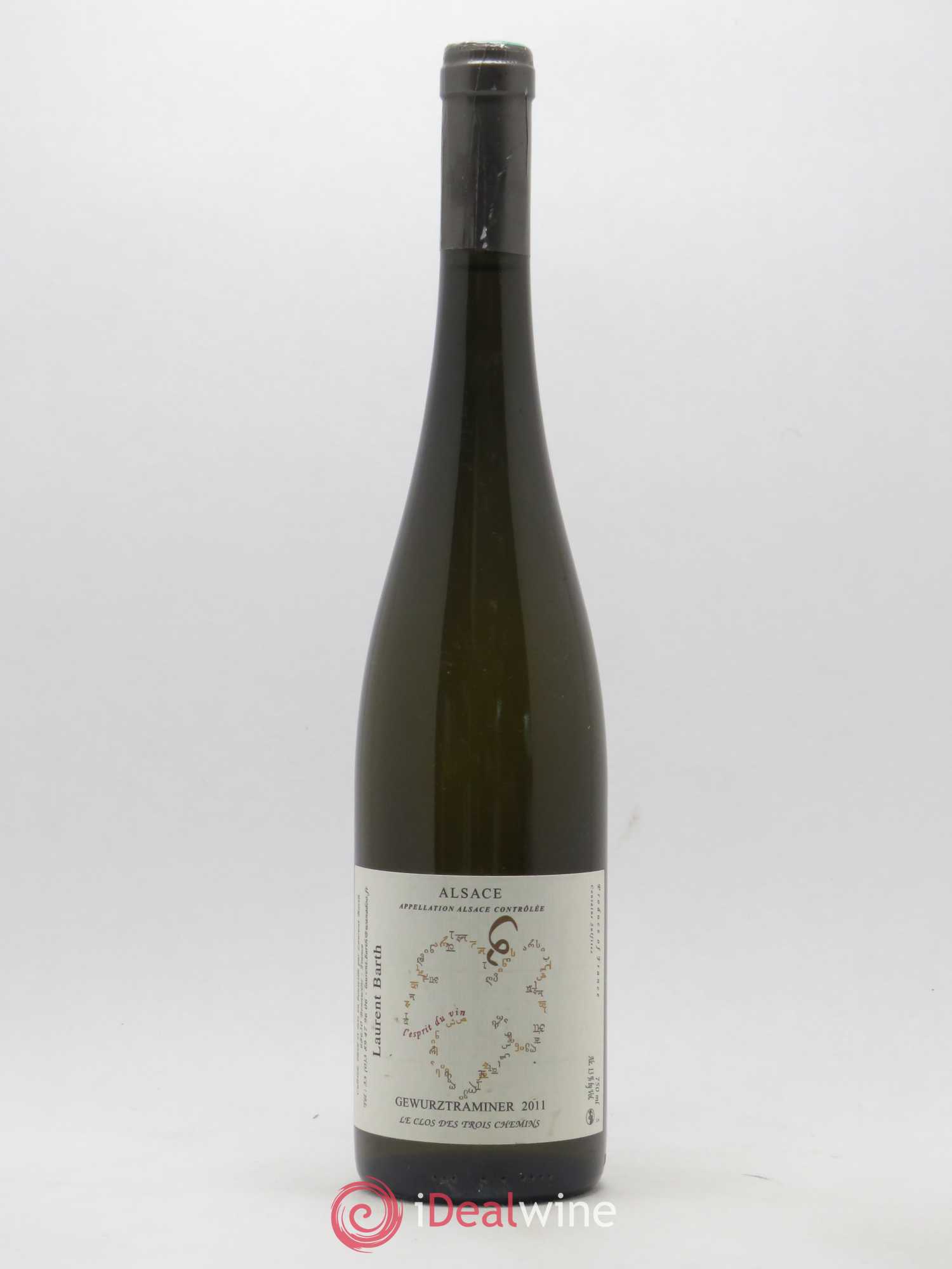 Gewurztraminer Clos des 3 Chemins Laurent Barth (sans prix de réserve) 2011 - Posten von 1 Flasche - 0