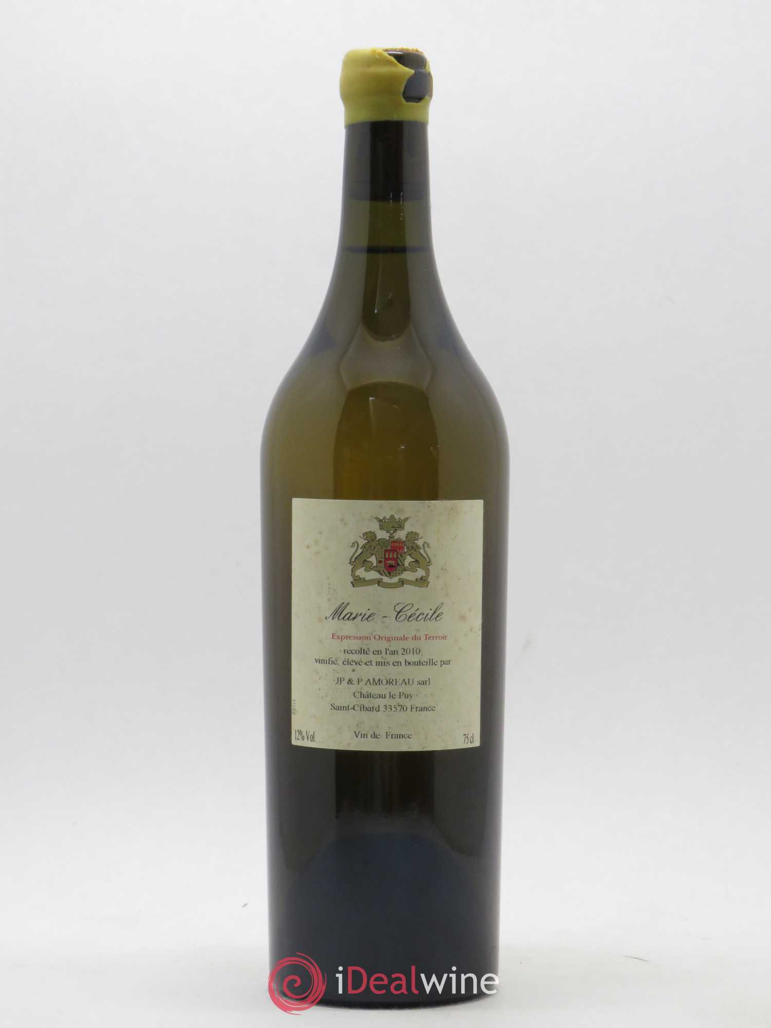 Vin de France Marie Cécile Château Le Puy 2010 - Posten von 1 Flasche - 0