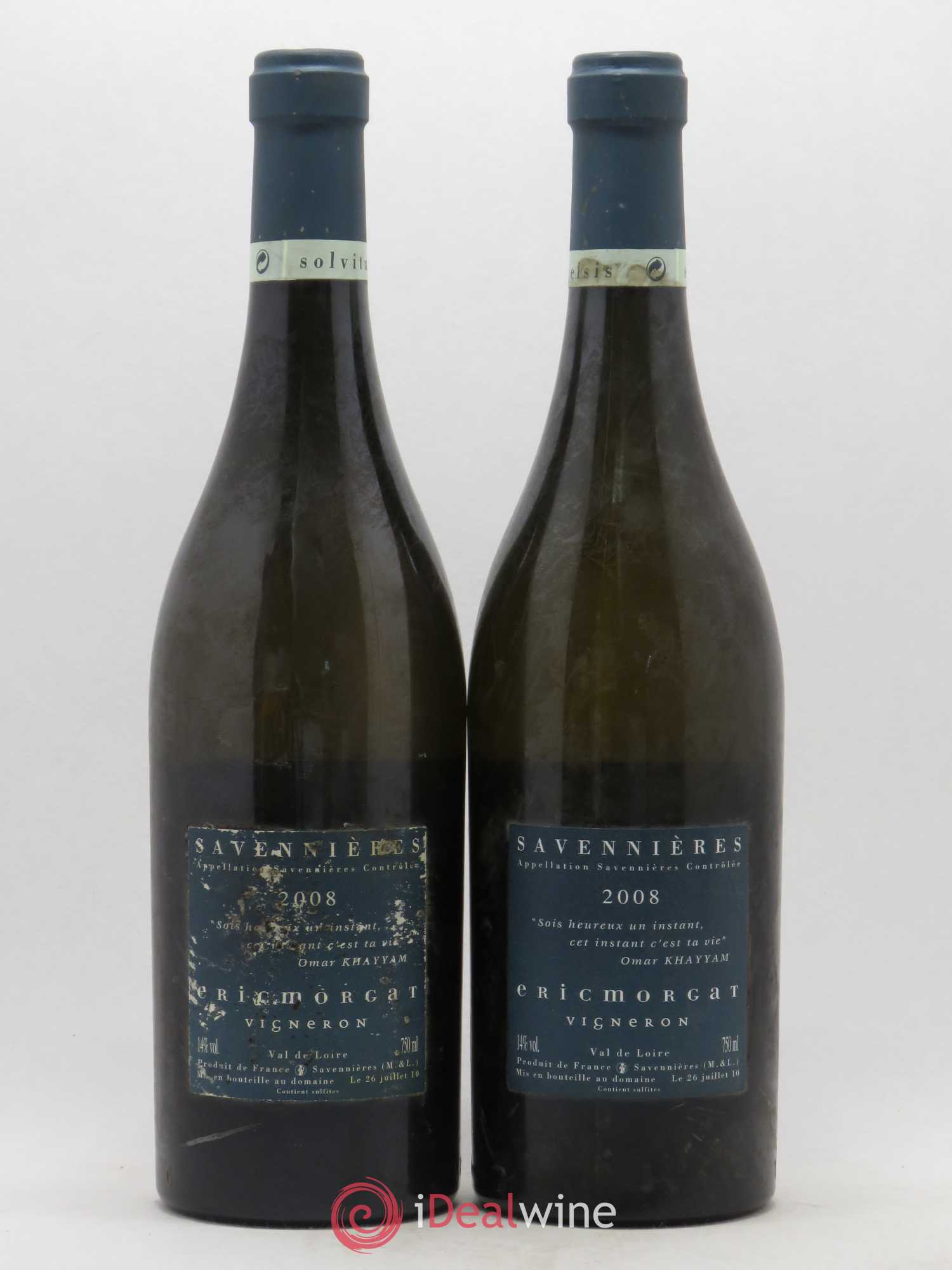 Savennières L'Enclos Eric Morgat L'Enclos 2008 - Lot de 2 bouteilles - 1