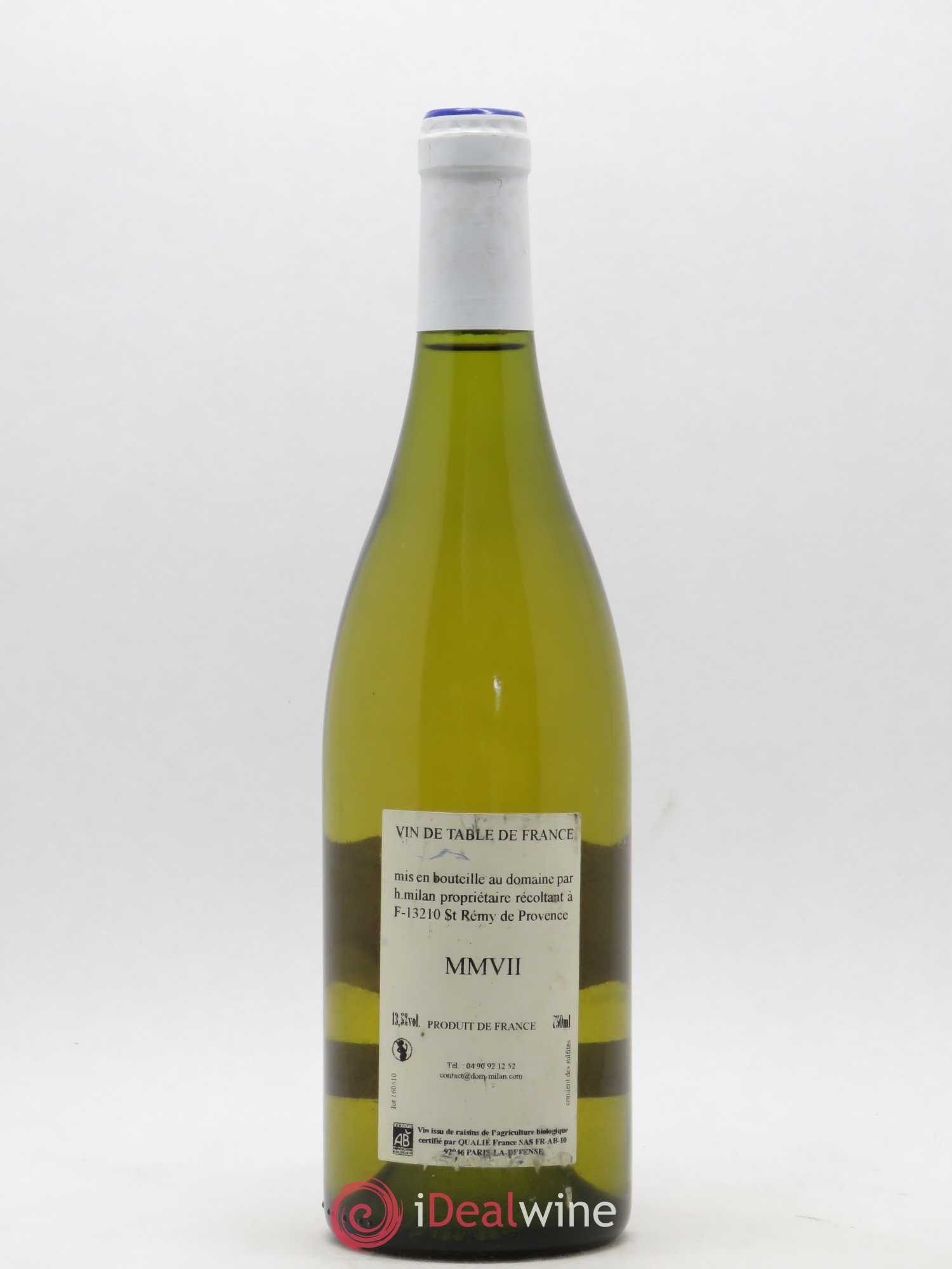 Vin de France Le Grand Blanc Henri Milan 2007 - Lot de 1 bouteille - 1