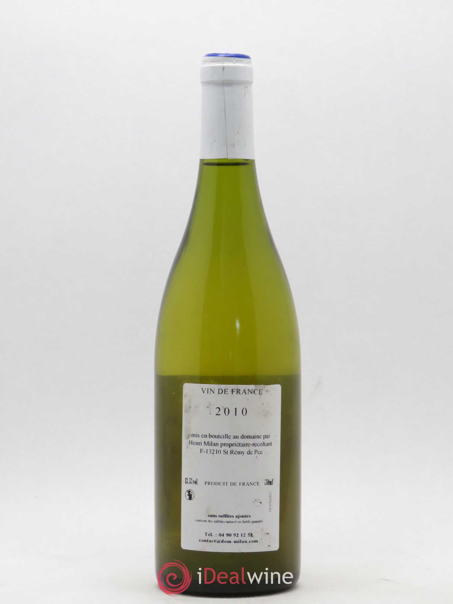 Vin de France Papillon Sans soufre ajouté Henri Milan 2010 - Lot de 1 bouteille - 1