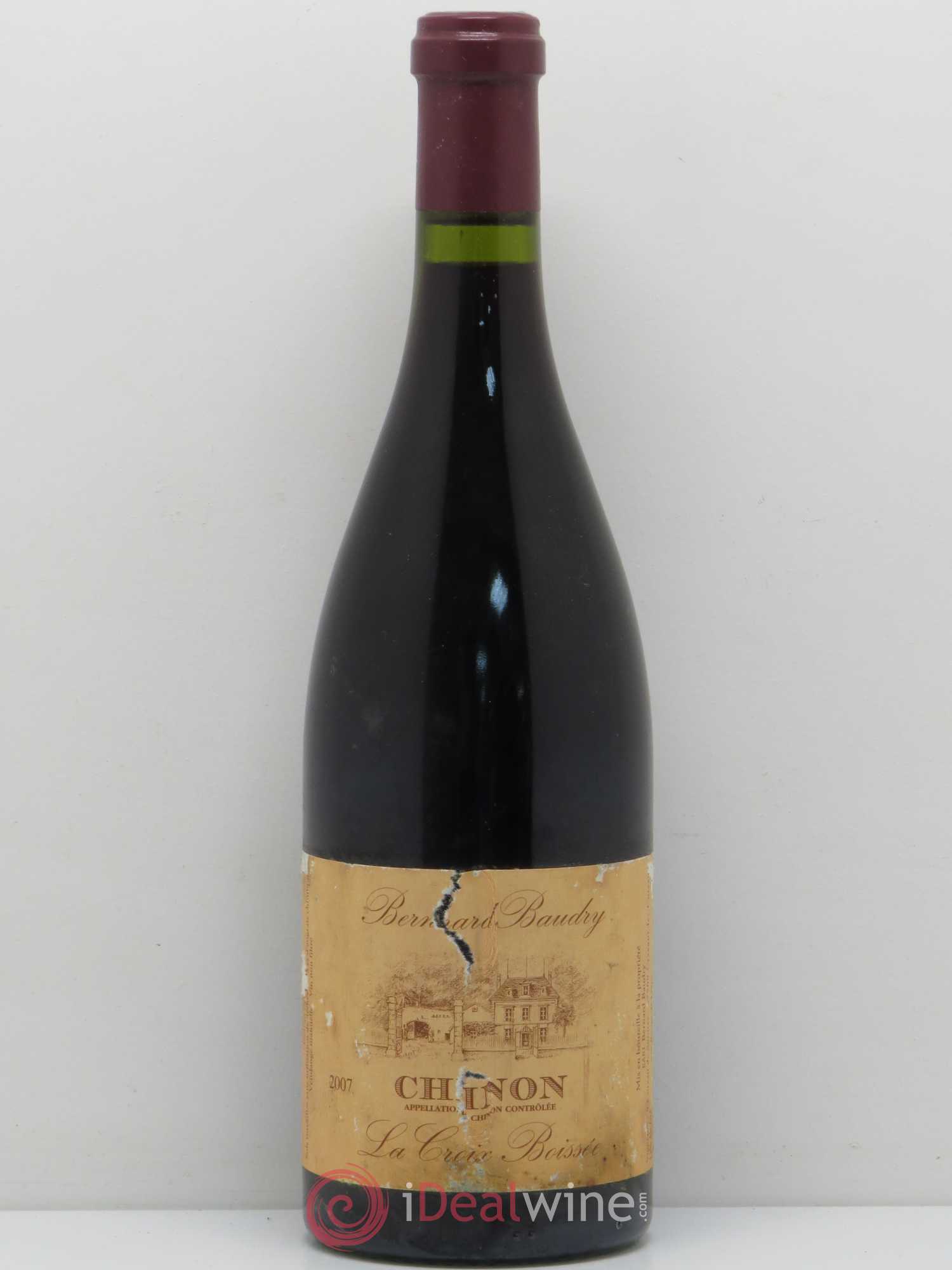 Chinon La Croix Boissée Bernard Baudry 2007 - Lot de 1 bouteille - 0