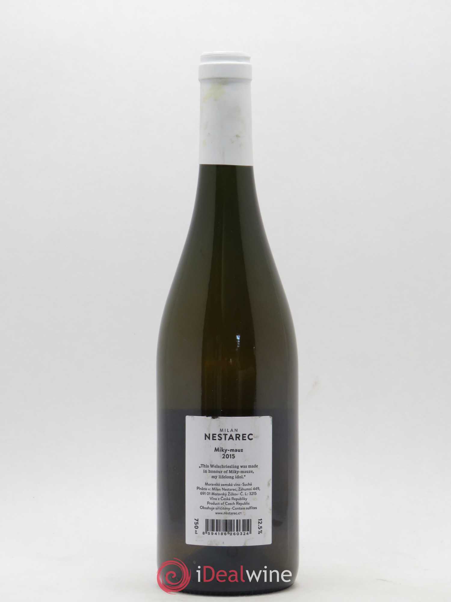 Vins Etrangers République Tchéque Miky Mauz Domaine Milan Nestarec 2015 - Lot de 1 bouteille - 1