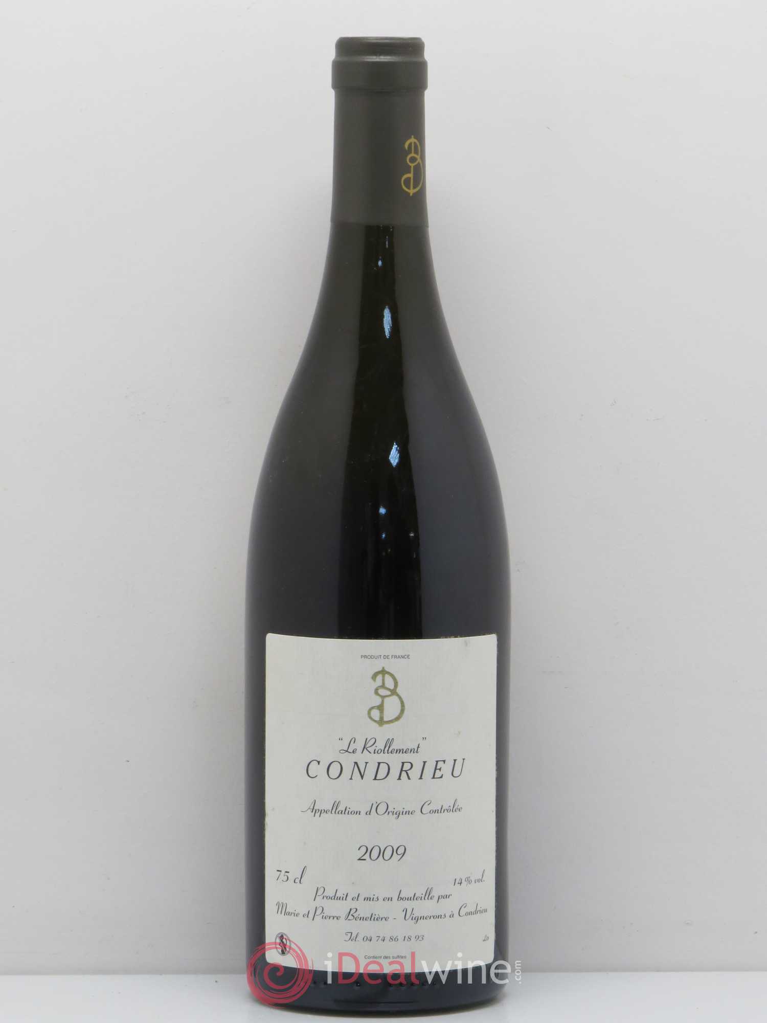 Condrieu Le Riollement Marie et Pierre Benetiere 2009 - Posten von 1 Flasche - 0