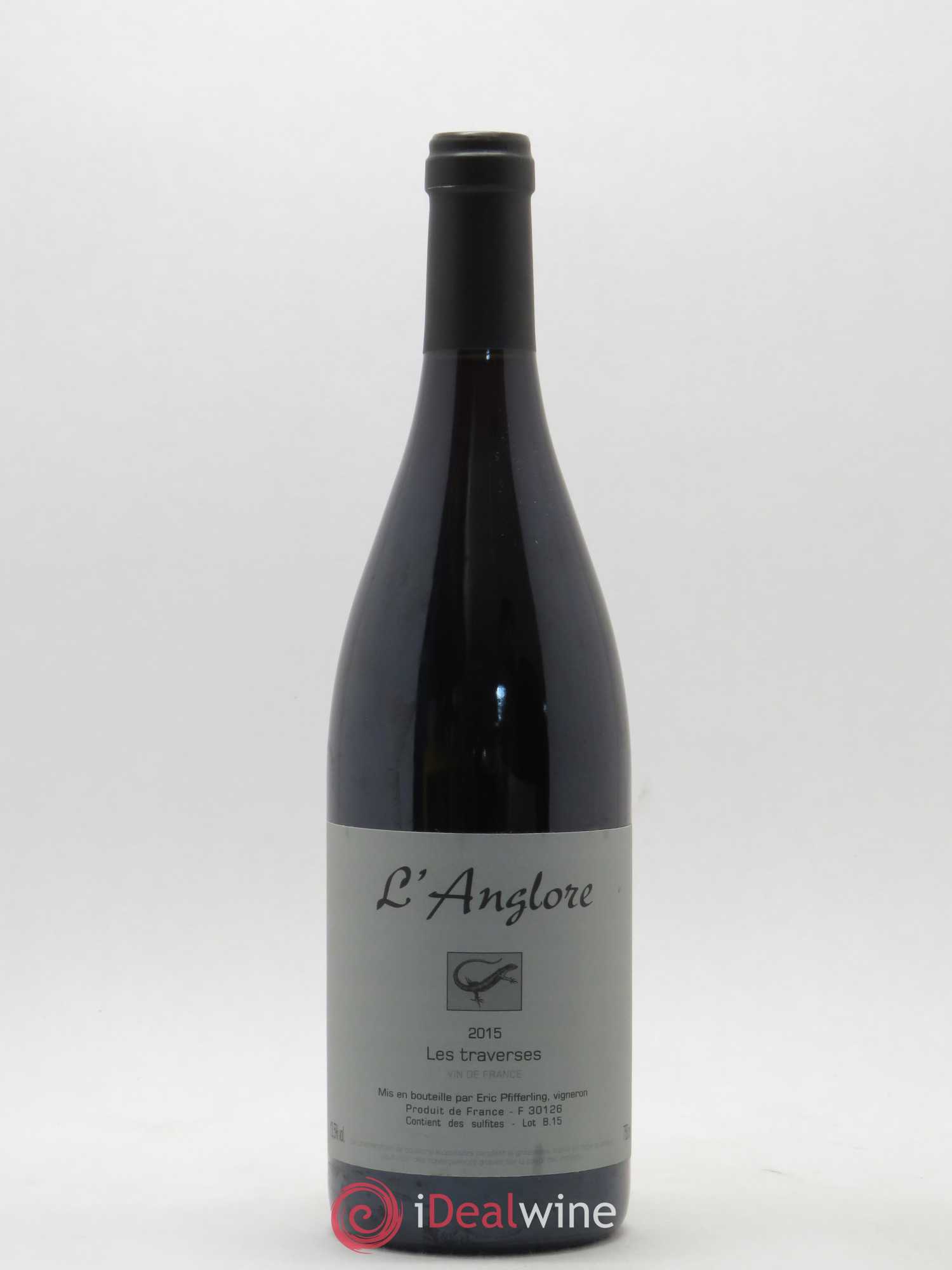 Vin de France Les Traverses L'Anglore 2015 - Lot de 1 bouteille - 0