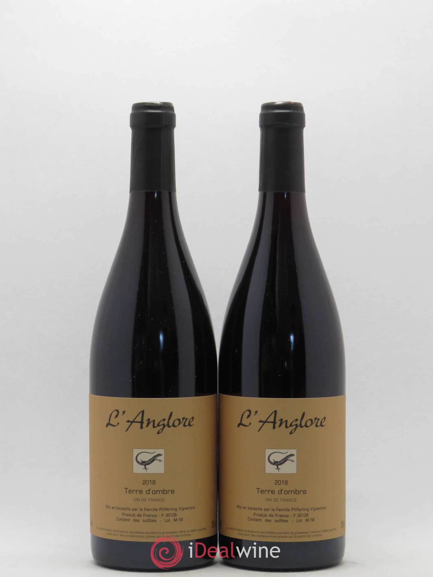 Vin de France Terre d'Ombre L'Anglore 2018 - Lot de 2 bouteilles - 0