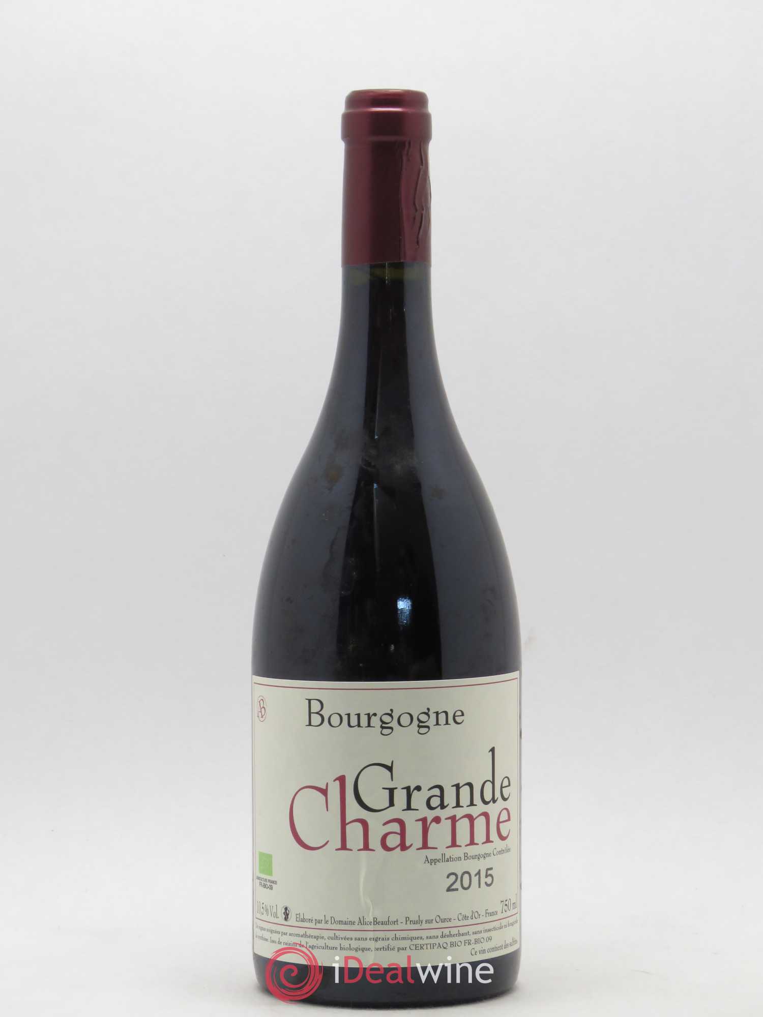 Bourgogne Grande Charme Domaine Alain Beaufort 2015 - Posten von 1 Flasche - 0