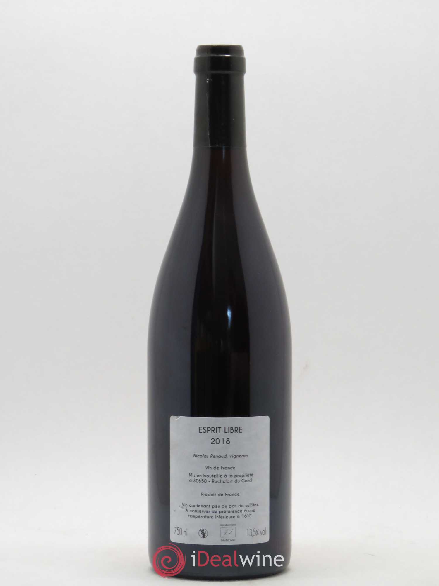 Vin de France Esprit Libre Clos des Grillons 2018 - Lot de 1 bouteille - 1