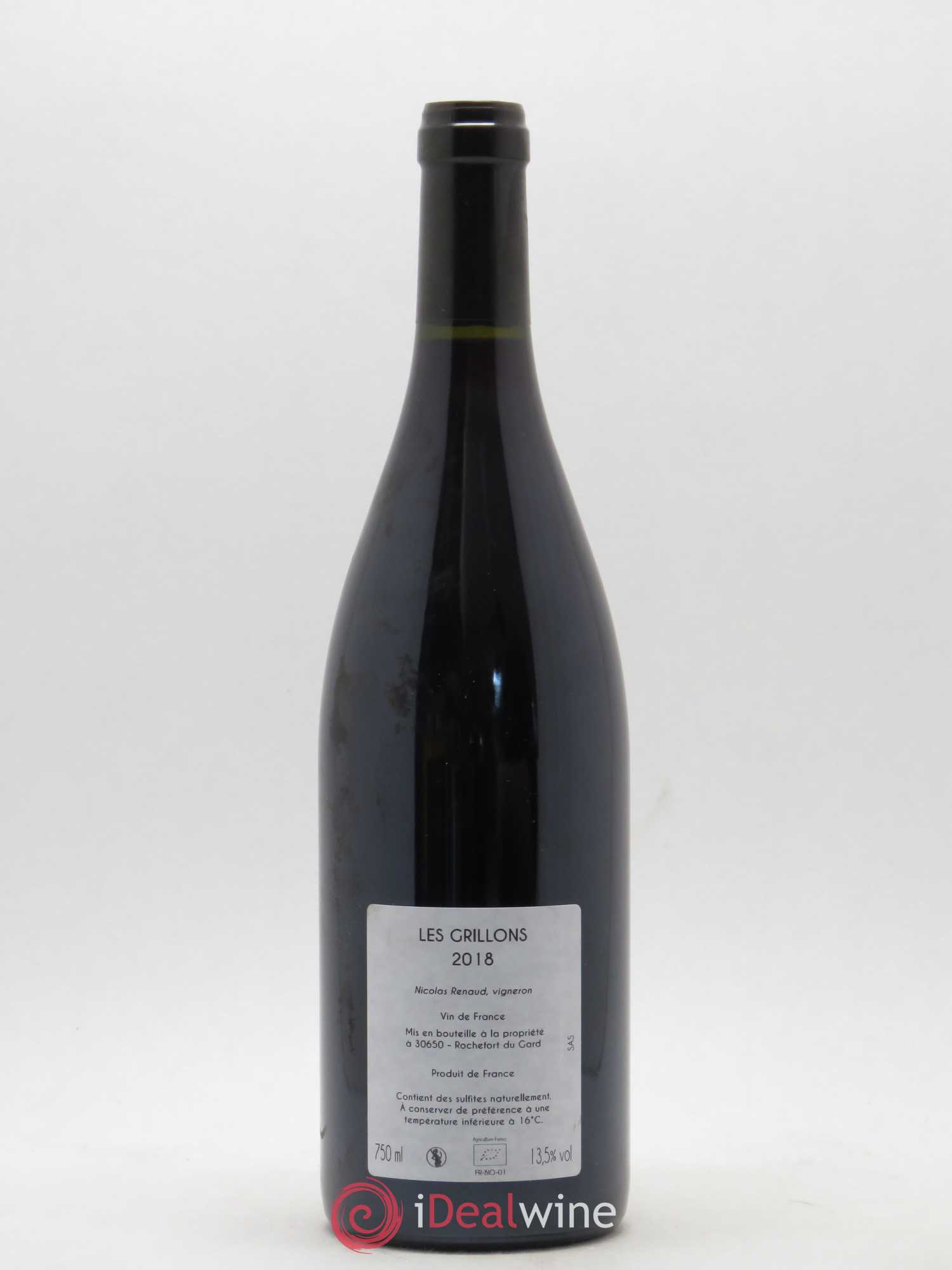Vin de France Clos des Grillons Les Grillons 2018 - Lot de 1 bouteille - 1