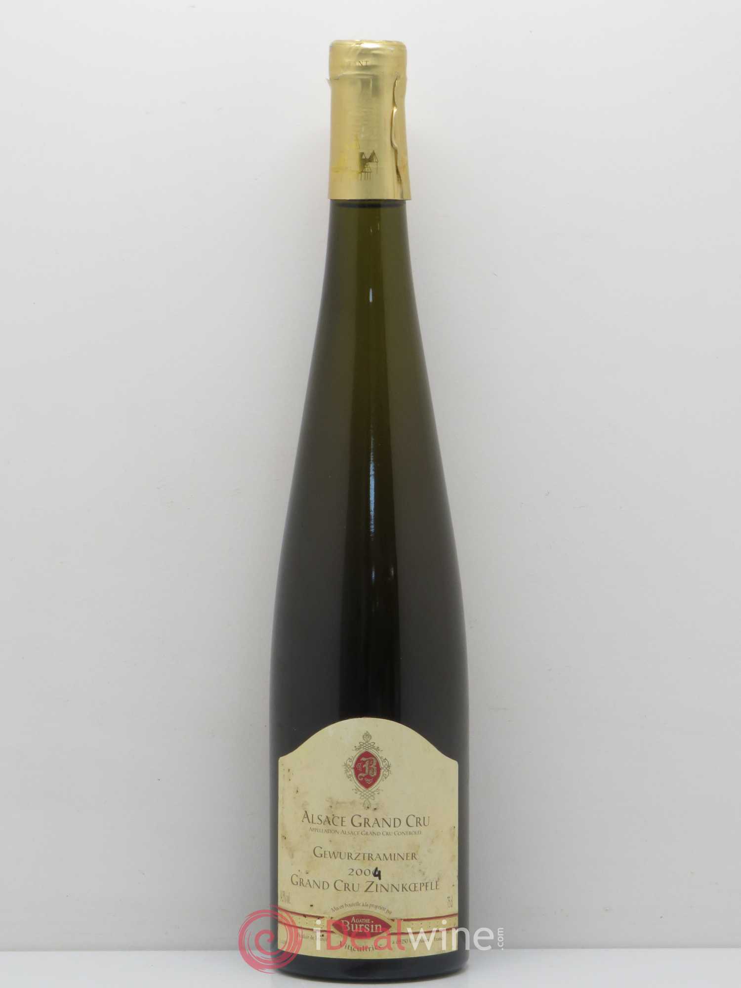 Gewurztraminer Grand Cru Zinnkoepflé Domaine Agathe Bursin (sans prix de réserve) 2004 - Posten von 1 Flasche - 0