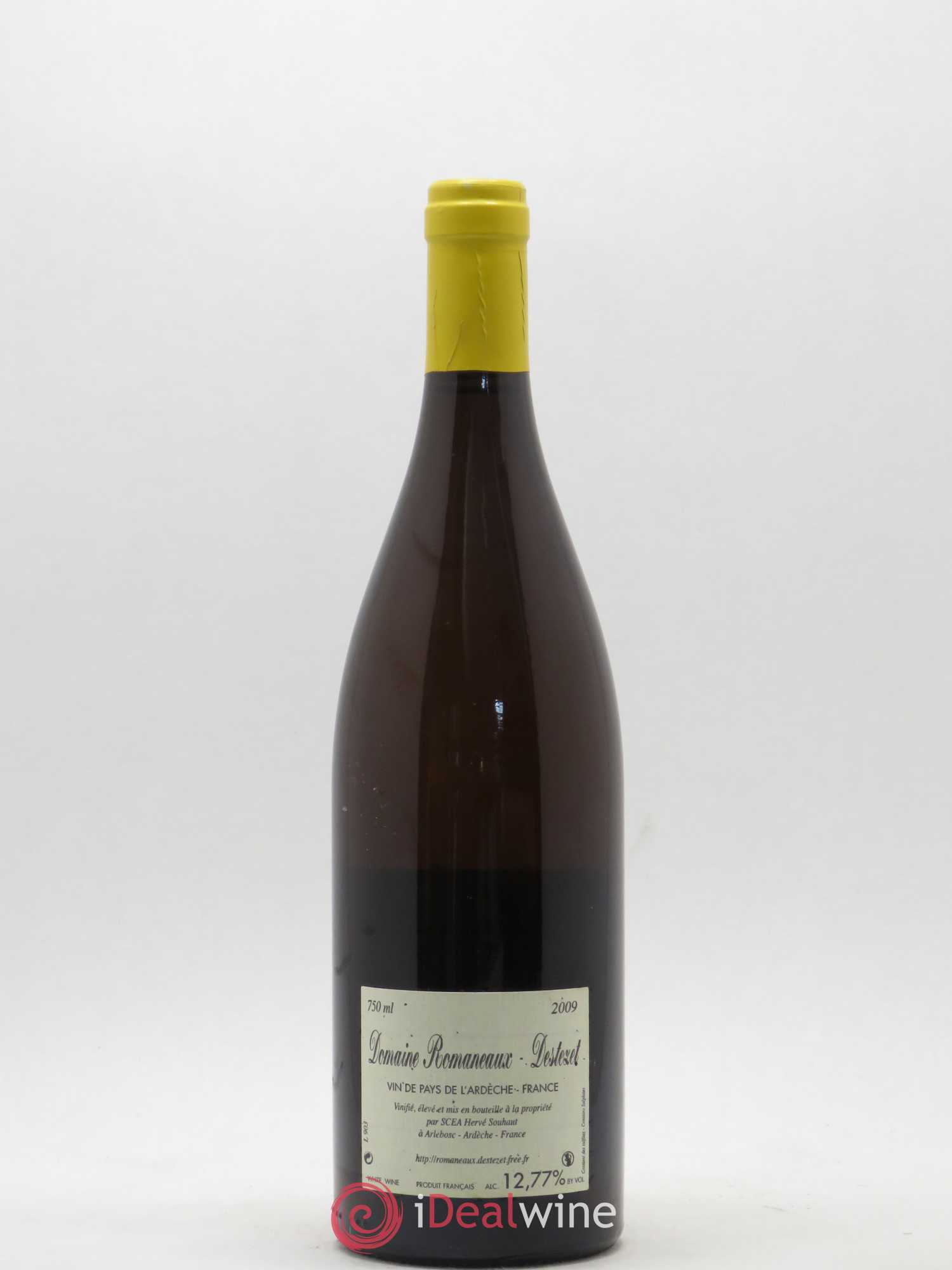 IGP Ardèche (Vin de Pays) Hervé Souhaut - Domaine Romaneaux-Destezet 2009 - Lot de 1 bouteille - 1