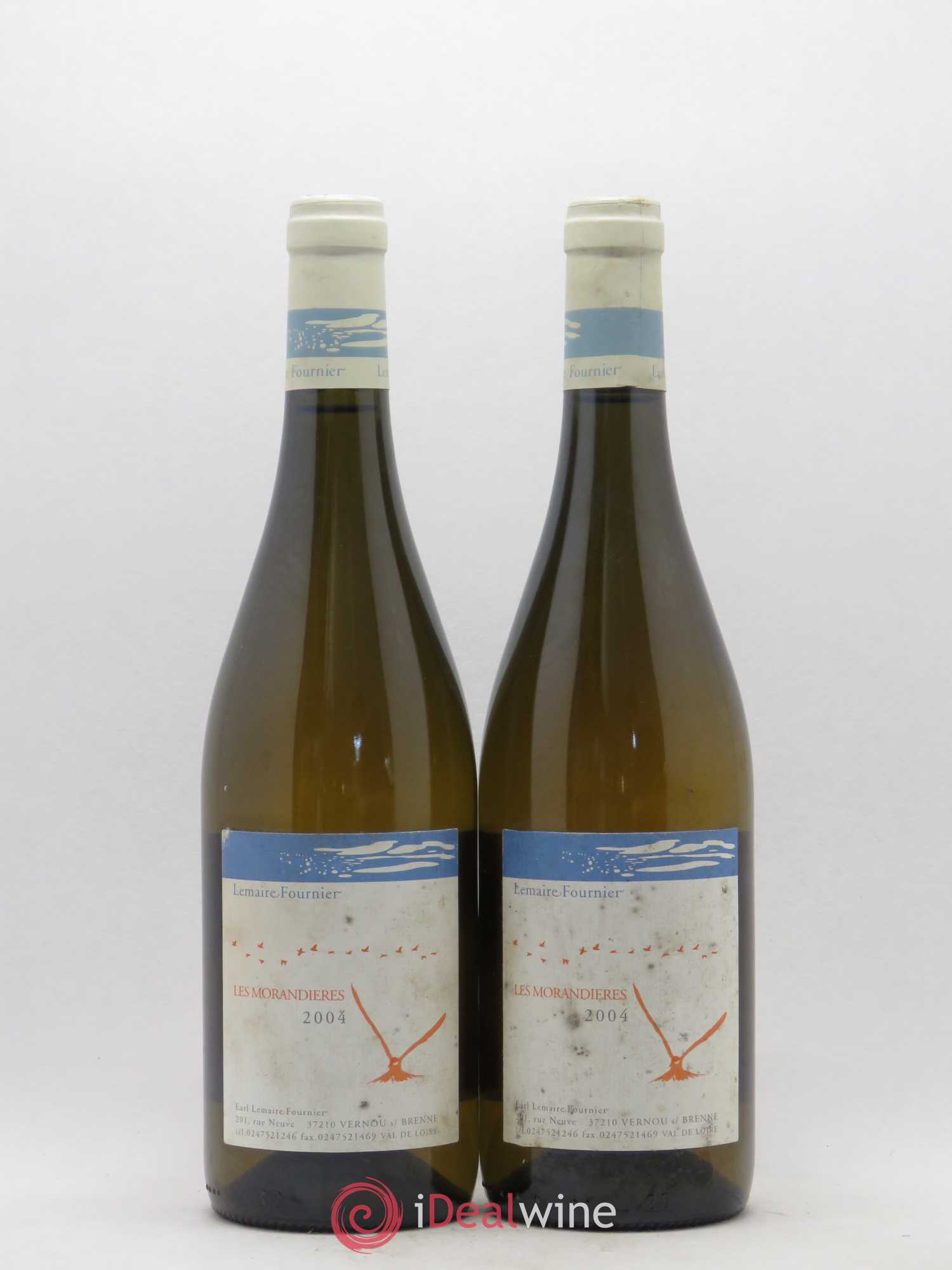 Vouvray Les Morandieres Domaine Lemaire Fournier 2004 - Posten von 2 Flaschen - 0