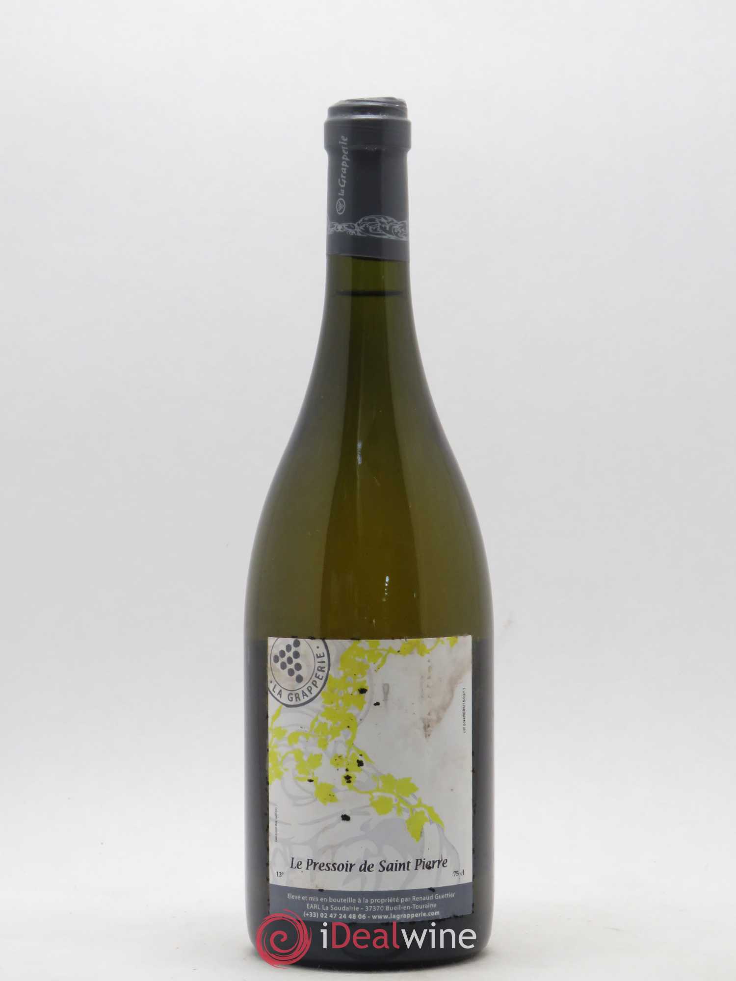 Vin de France Pressoir de Saint-Pierre La Grapperie 2008 - Lot de 1 bouteille - 0