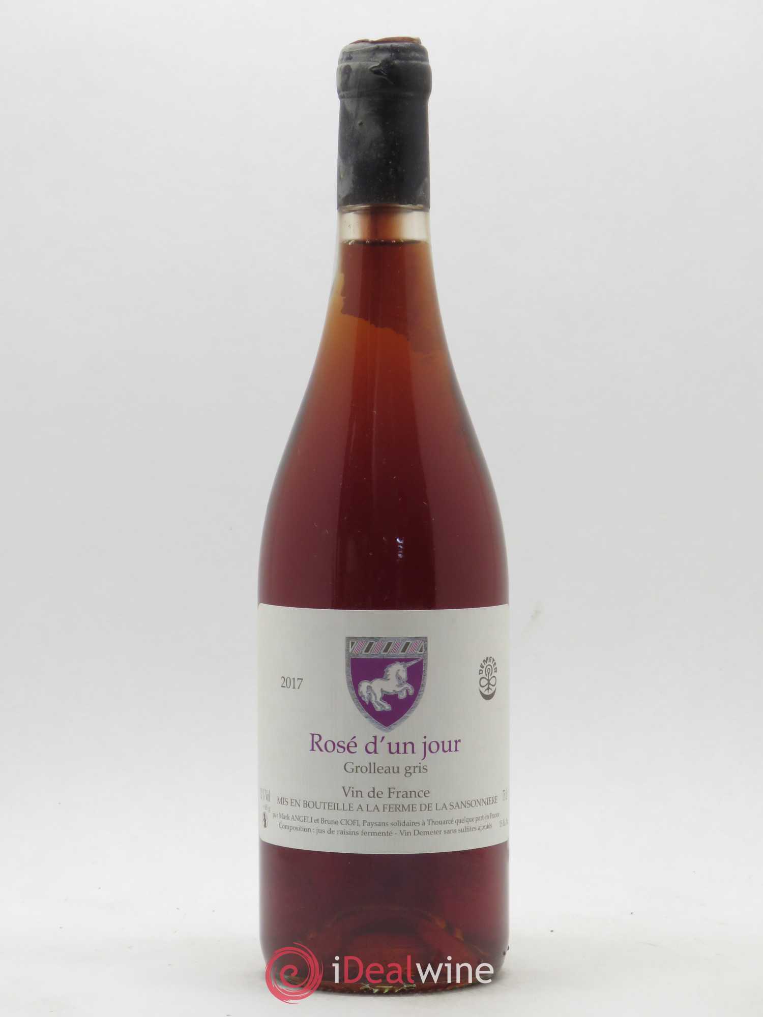 Vin de France Rosé d'un jour Mark Angeli (Domaine) - Ferme de la Sansonnière 2017 - Lot de 1 bouteille - 0