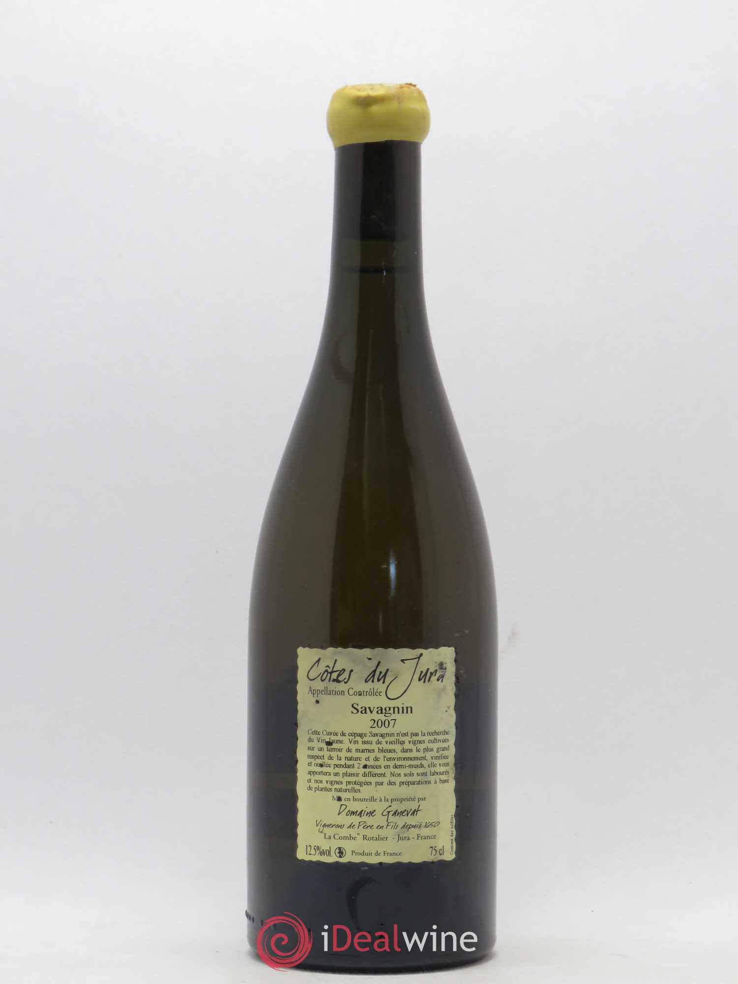 Côtes du Jura Les Chalasses Marnes Bleues Jean-François Ganevat (Domaine) 2007 - Lot of 1 bottle - 1