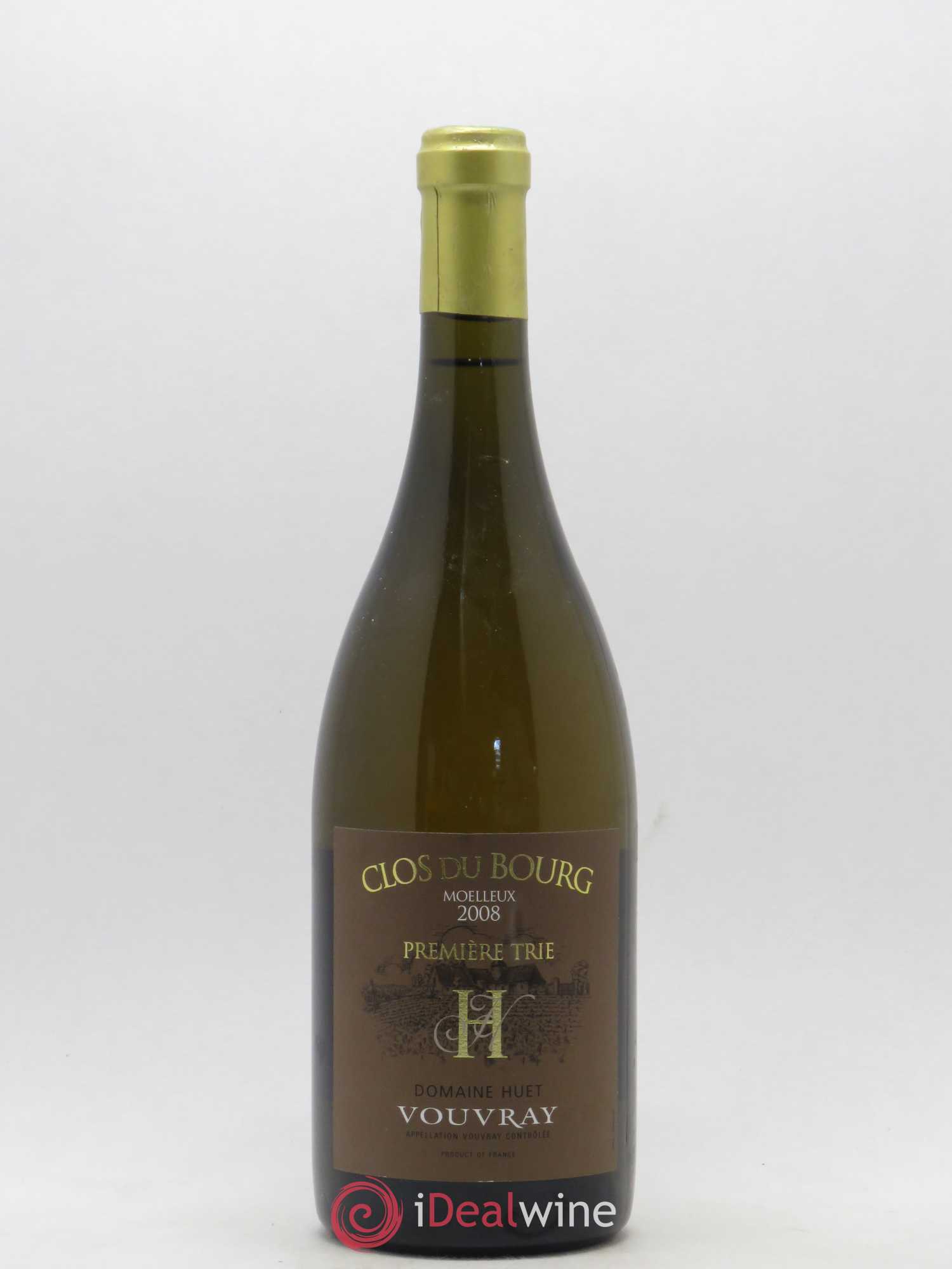 Vouvray Clos du Bourg Moelleux 1ère trie Domaine Huet 2008 - Lotto di 1 bottiglia - 0