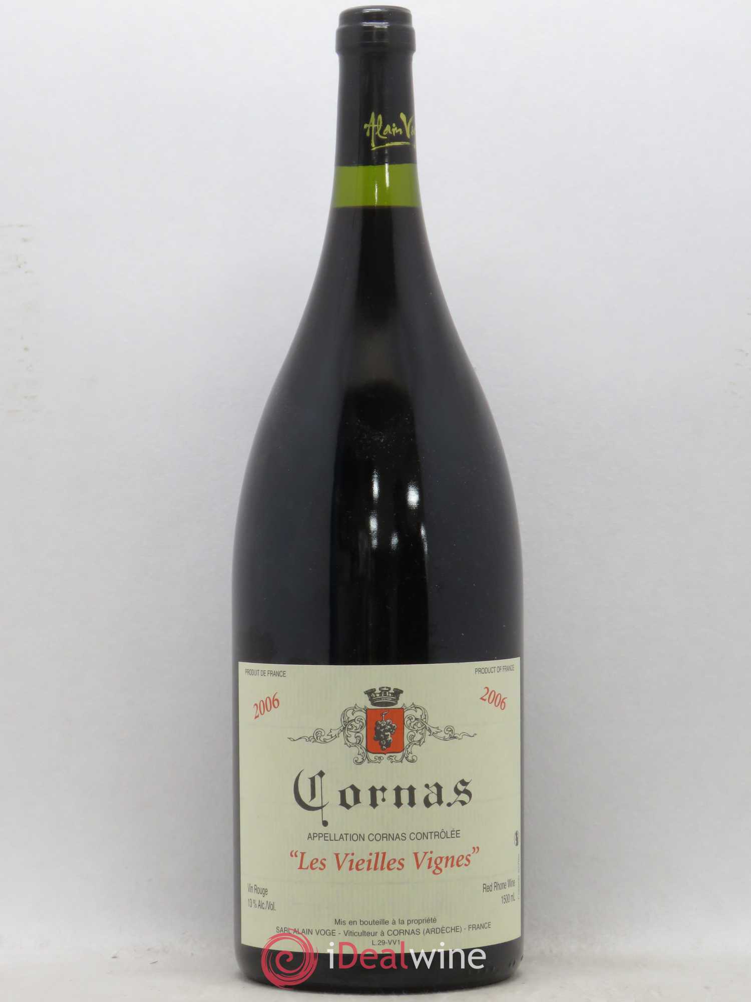Cornas Les Vieilles Vignes Alain Voge (Domaine) 2006 - Lot de 1 magnum - 0