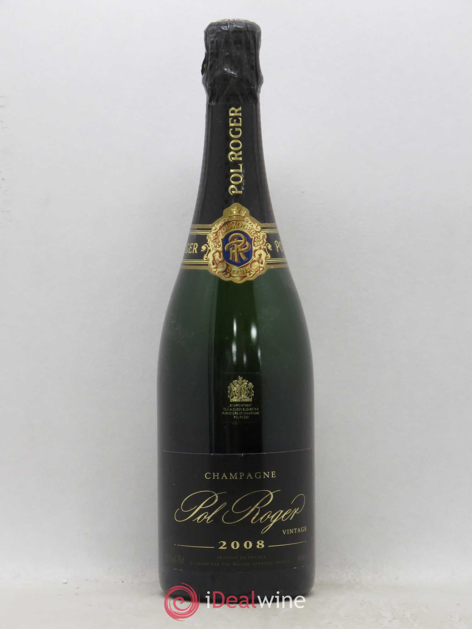 Brut Vintage Pol Roger 2008 - Lot de 1 bouteille - 0