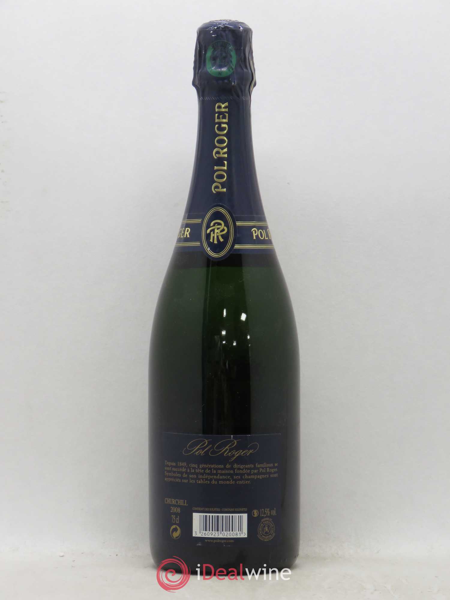Cuvée Winston Churchill Pol Roger 2008 - Lot de 1 bouteille - 1