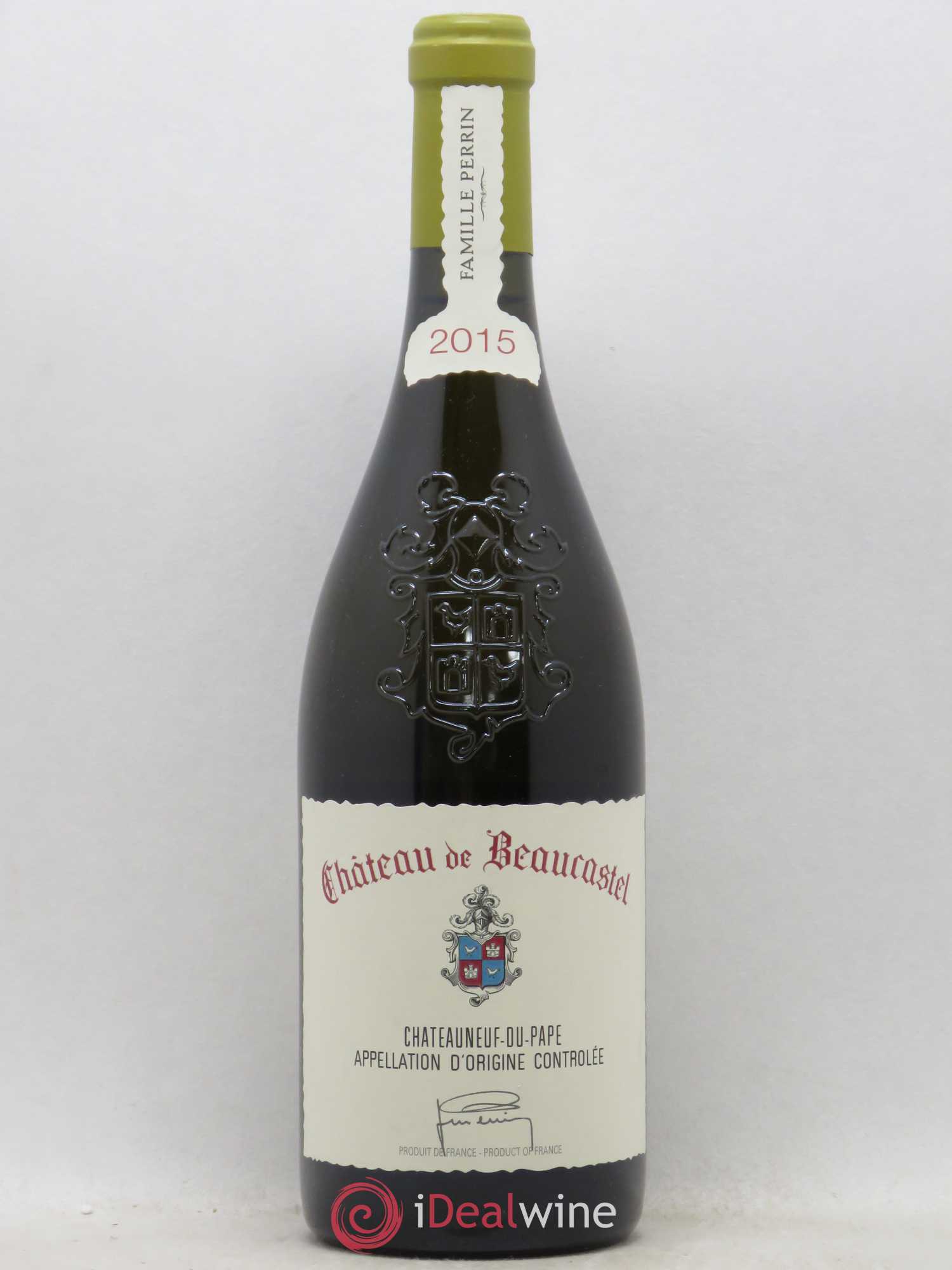 Châteauneuf-du-Pape Château de Beaucastel Famille Perrin 2015 - Lot de 1 bouteille - 0